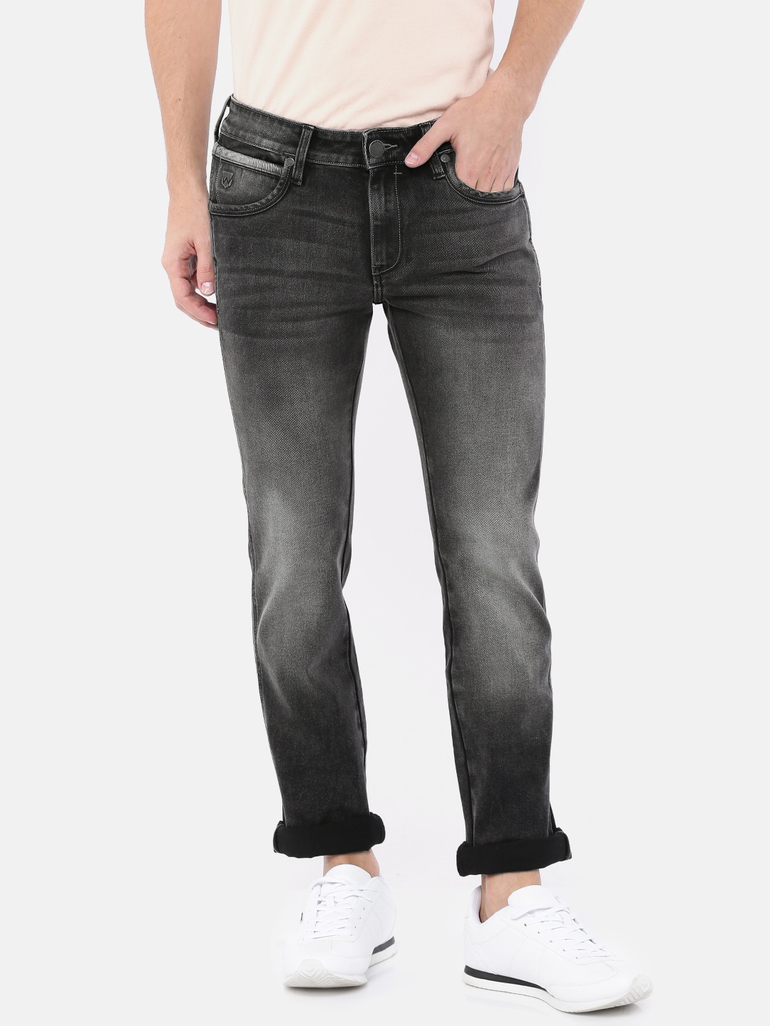 

Wrangler Men Black Skanders Slim Fit Low-Rise Clean Look Stretchable Jeans