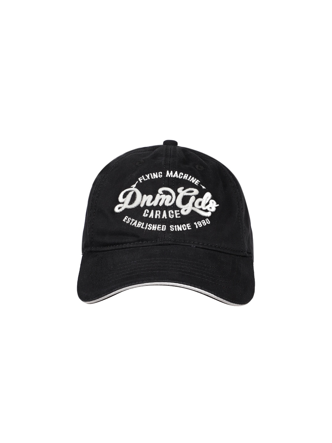 

Flying Machine Men Black Solid Baseball Cap
