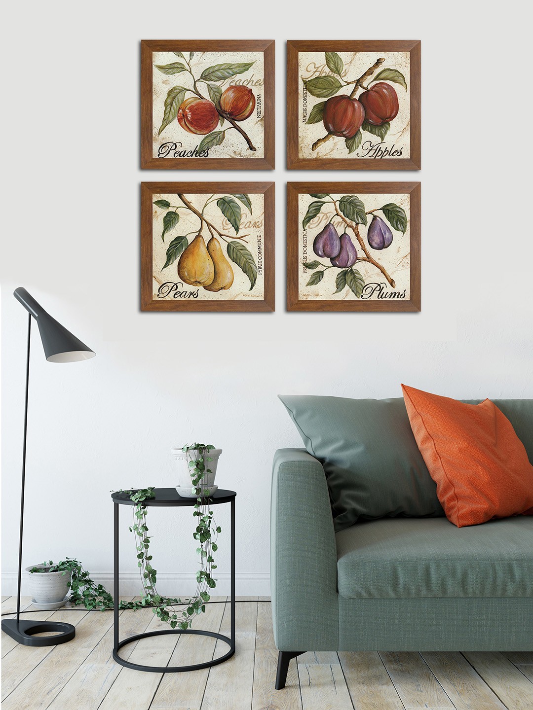 

Art Street Brown & Green Floral and Botanical Set of 4 Printed Wall Art