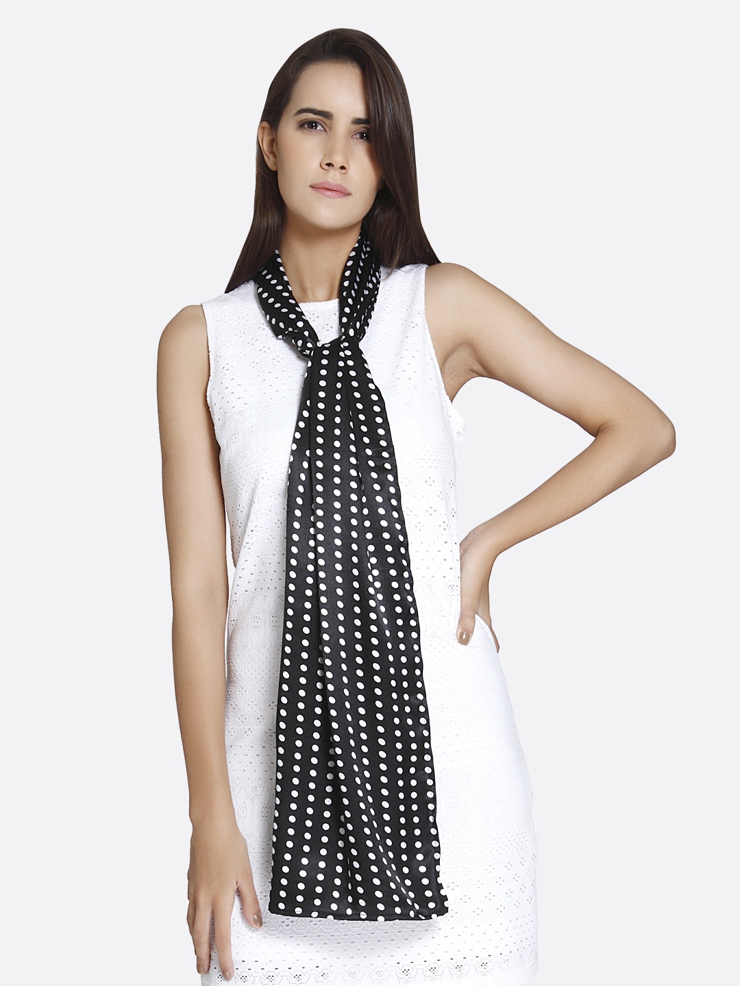 

shiloh Black Printed Scarf