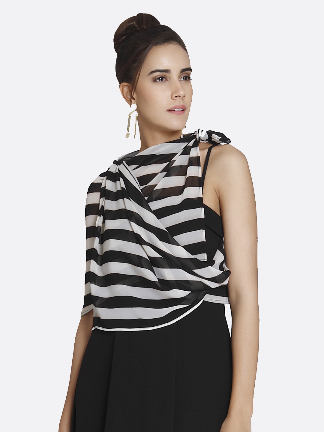 

shiloh Black & Grey Printed Scarf