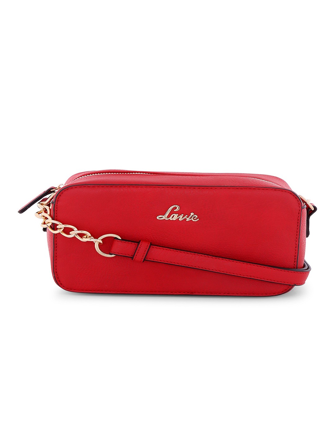 

Lavie Red Solid Sling Bag