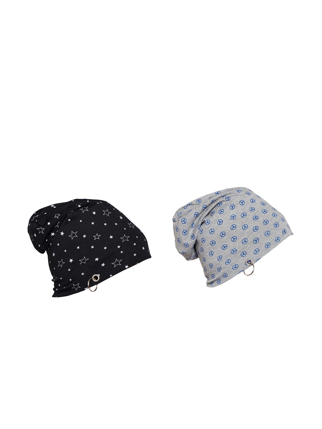 

VIMAL JONNEY Men Pack of 2 Beanies, Black