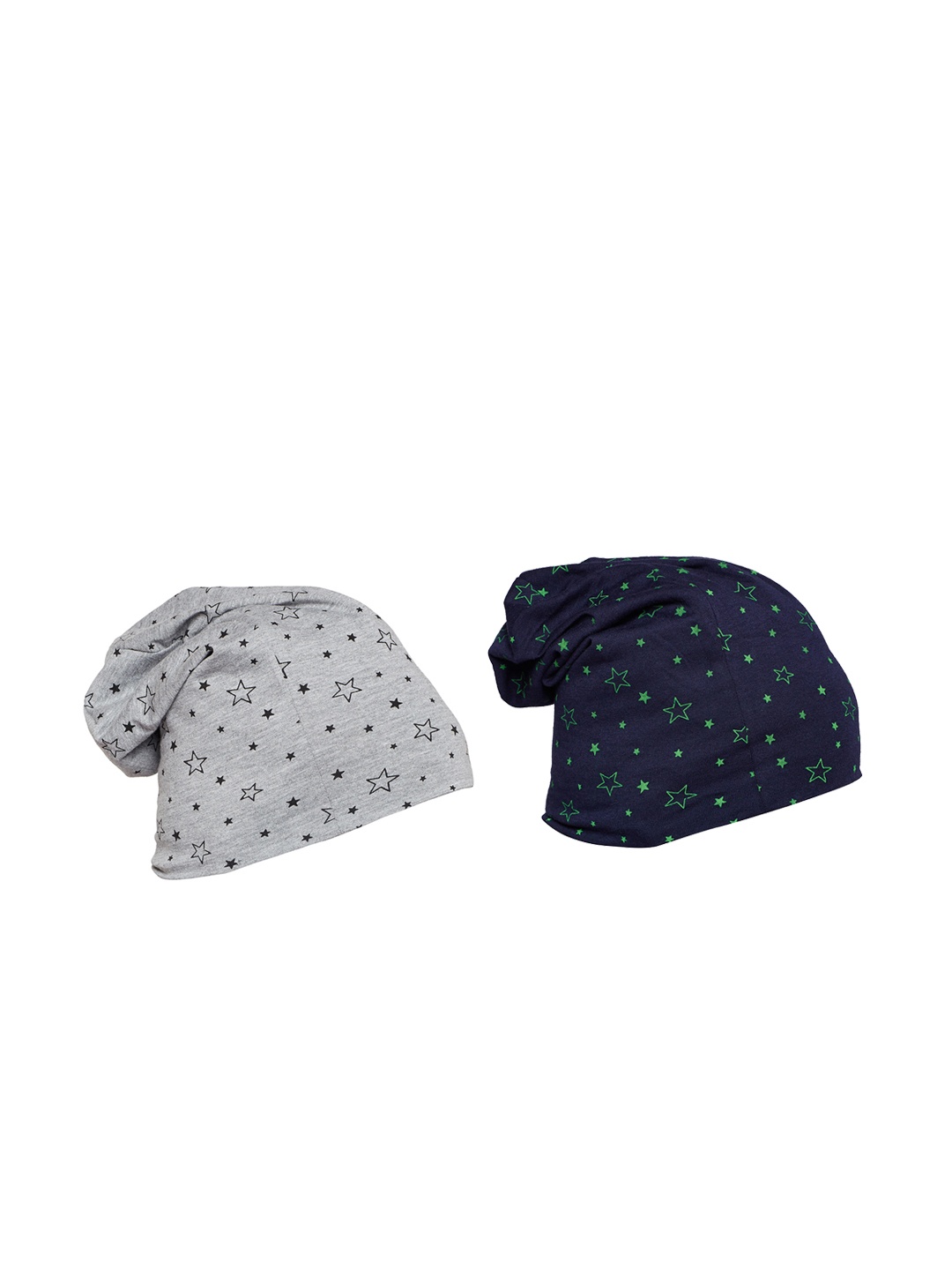 

MACK JONNEY Men Pack of 2 Beanies, Grey