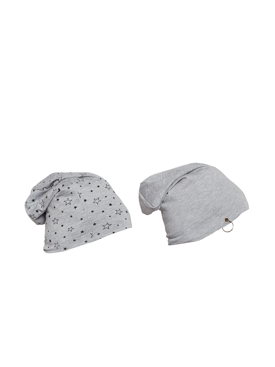 

MACK JONNEY Men Pack of 2 Beanies, Grey