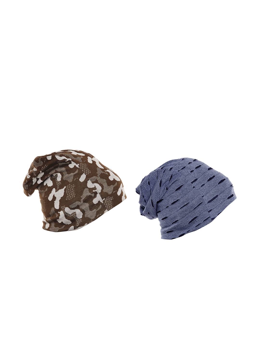 

VIMAL JONNEY Men Pack of 2 Beanie Caps, Olive