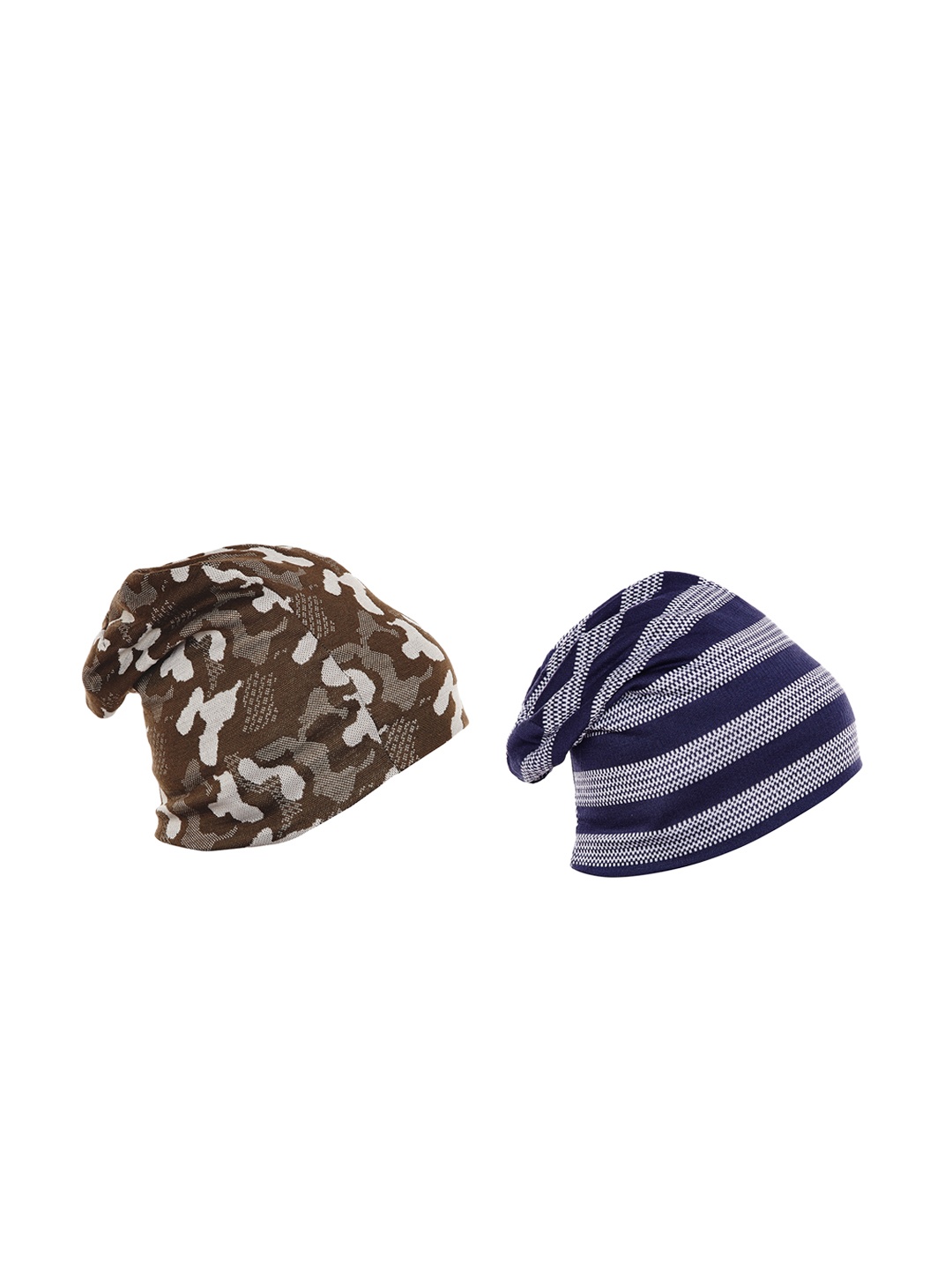 

VIMAL JONNEY Men Pack of 2 Beanie Cap, Olive