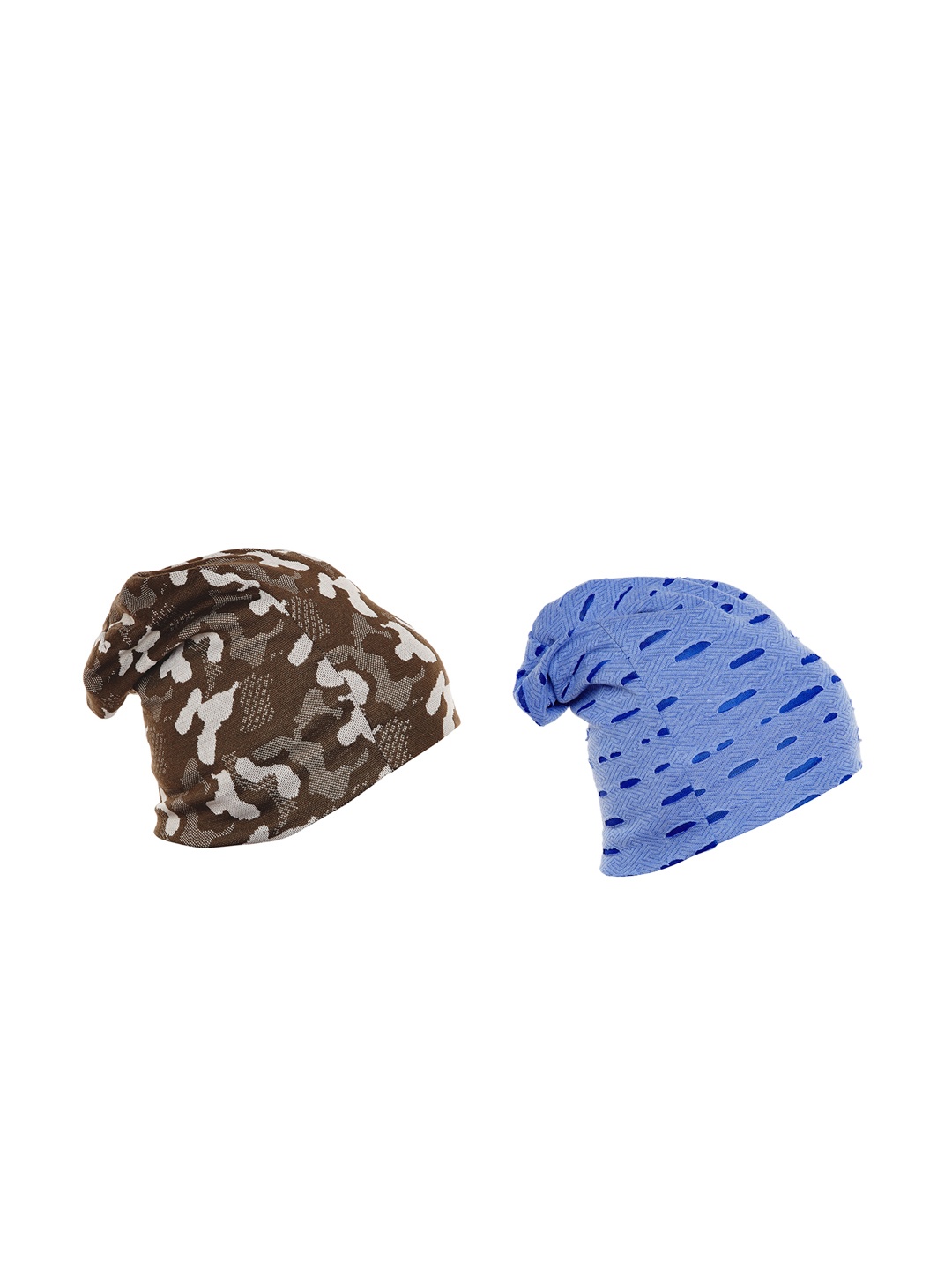 

VIMAL JONNEY Men Pack of 2 Beanie Cap, Olive