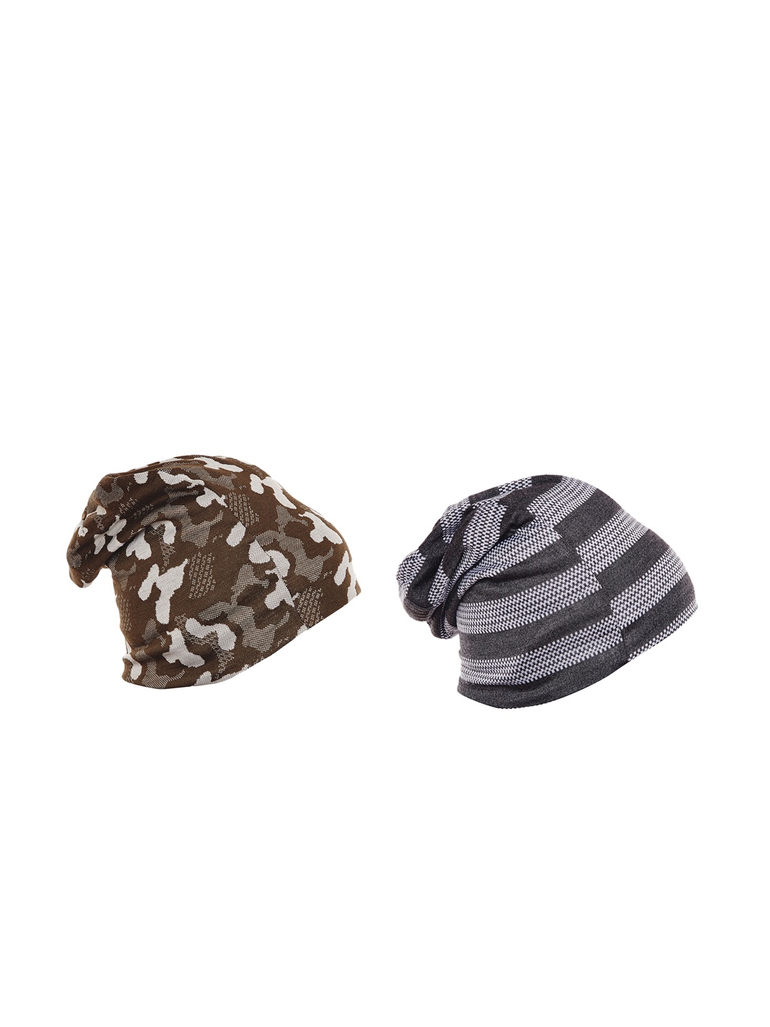 

VIMAL JONNEY Men Pack of 2 Beanie Cap, Olive