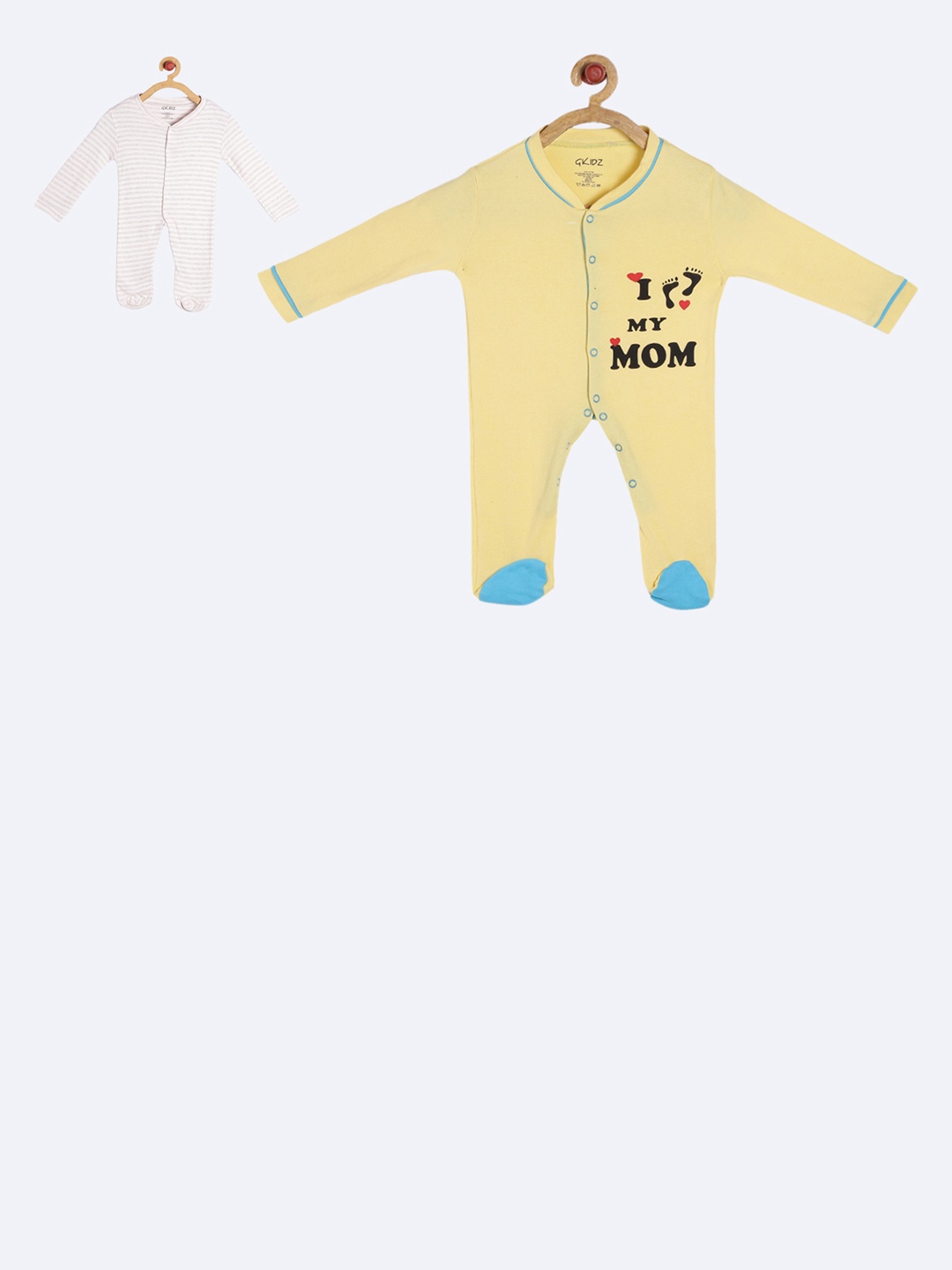 

GKIDZ Kids Pack Of 2 Printed Sleepsuits, Pink
