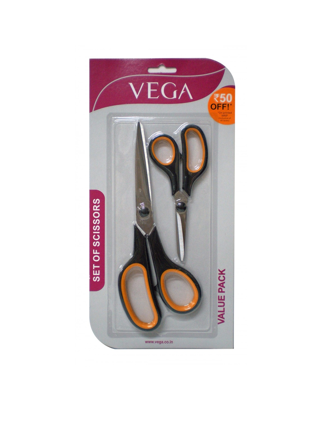 

VEGA Set of 2 Scissor GCSS-01, Black