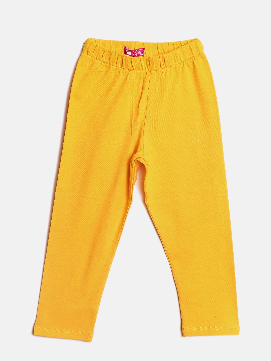 

Biba Girls Yellow Solid Leggings