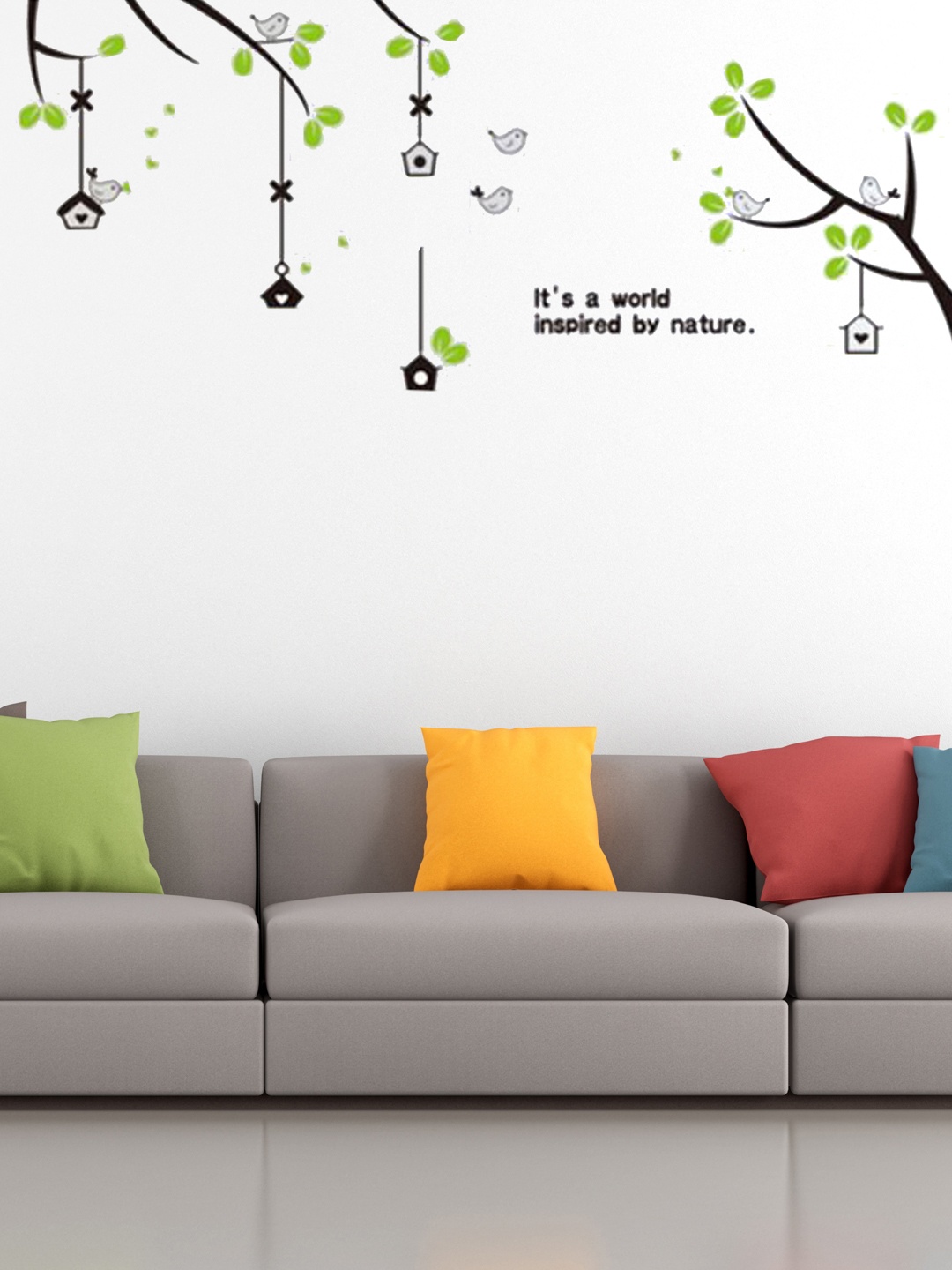 

Cortina Green & Black Floral Wall Sticker