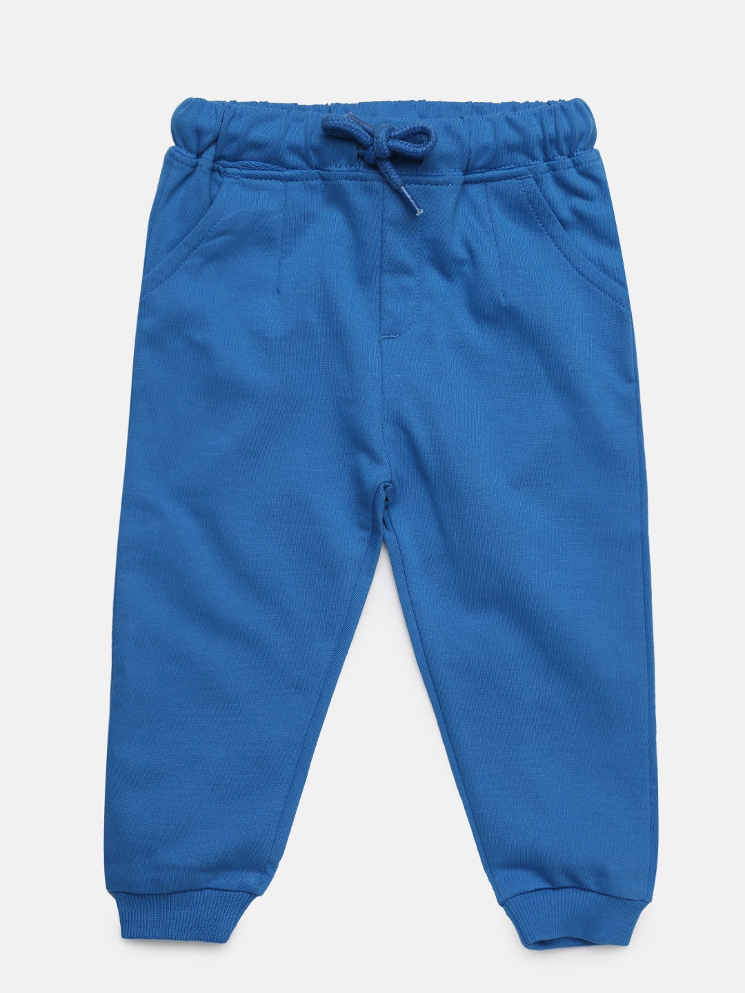 

MINI KLUB Girls Blue Regular Fit Solid Joggers