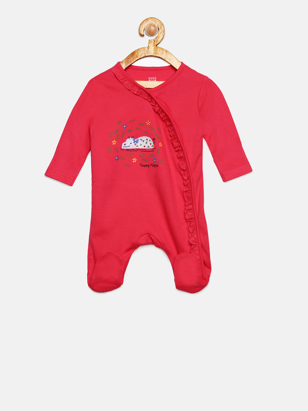

MINI KKLUB Girls Red Sleepsuit