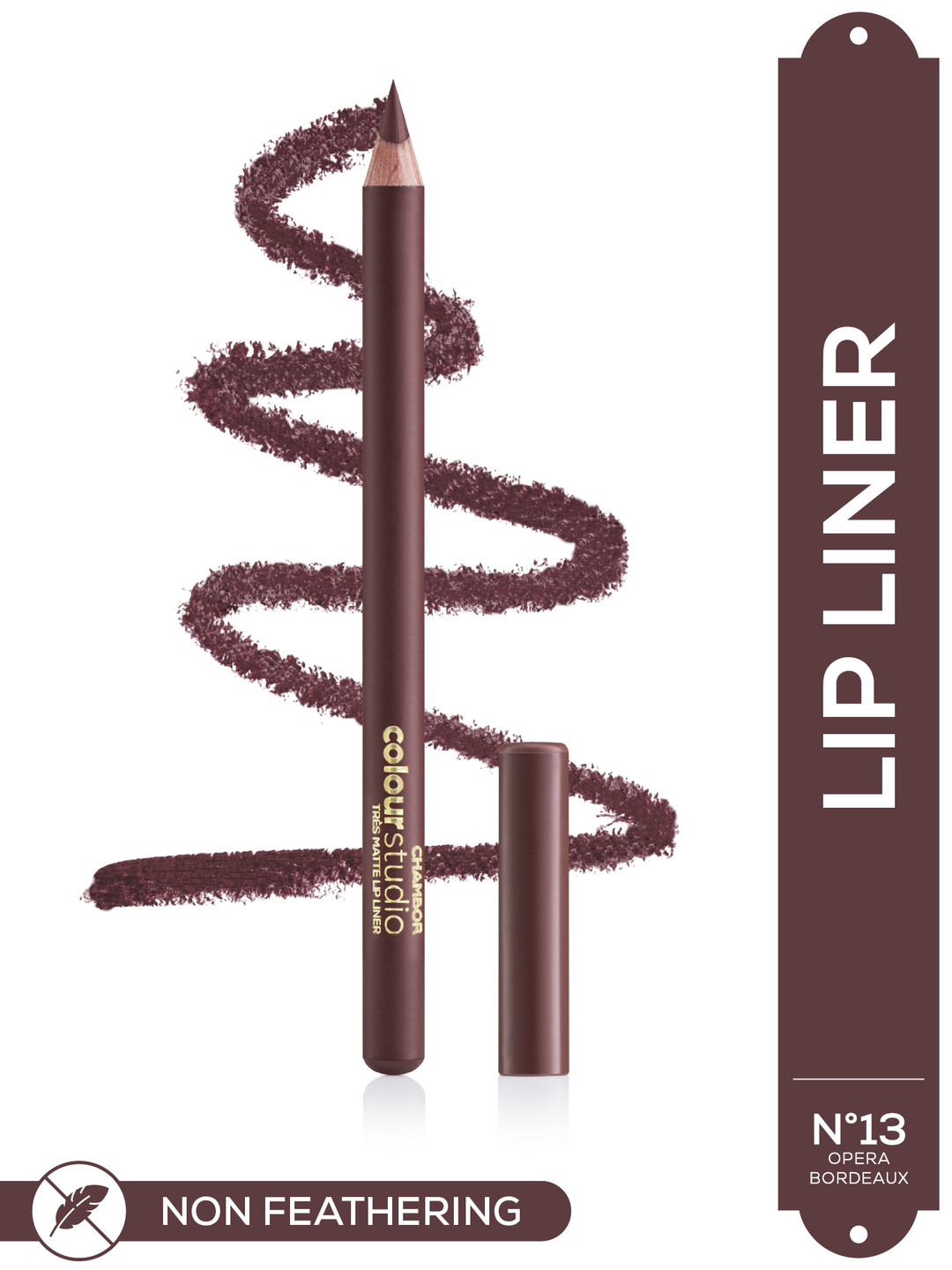 

Chambor Colour Studio Tres Matte Lip Liner 1.14 g - Opera Bordeaux 13, Brown
