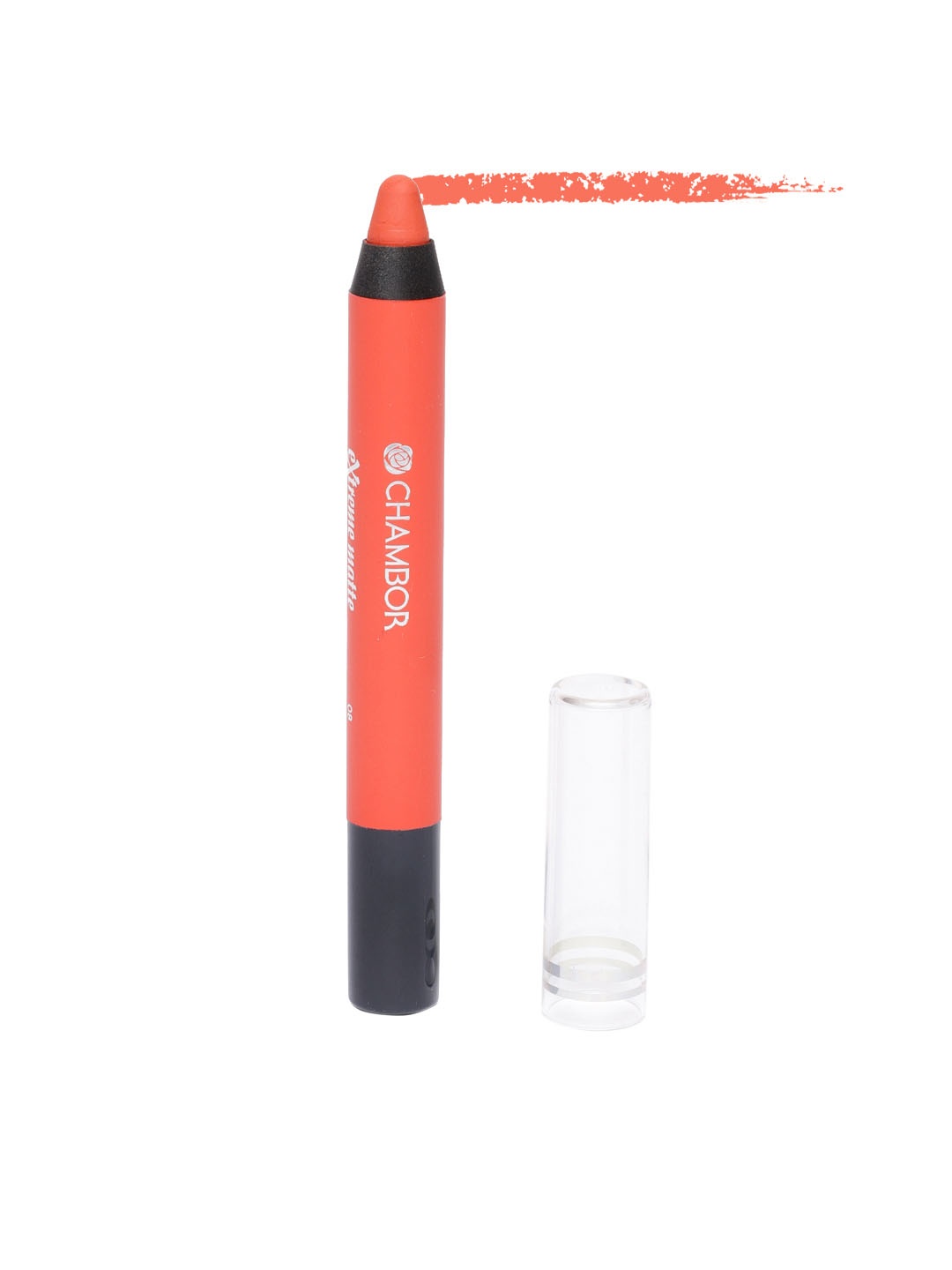 

Chambor Blazing Orange 08 Extreme Matte Long Wear Lip Colour 2.8 g