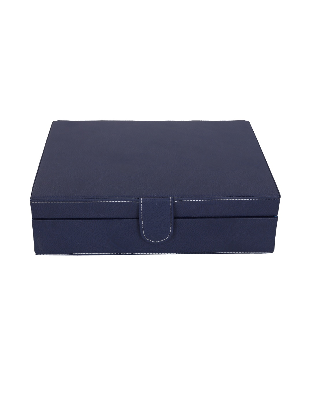 

Leather World Unisex 10 Slots Blue Watch Organiser Box