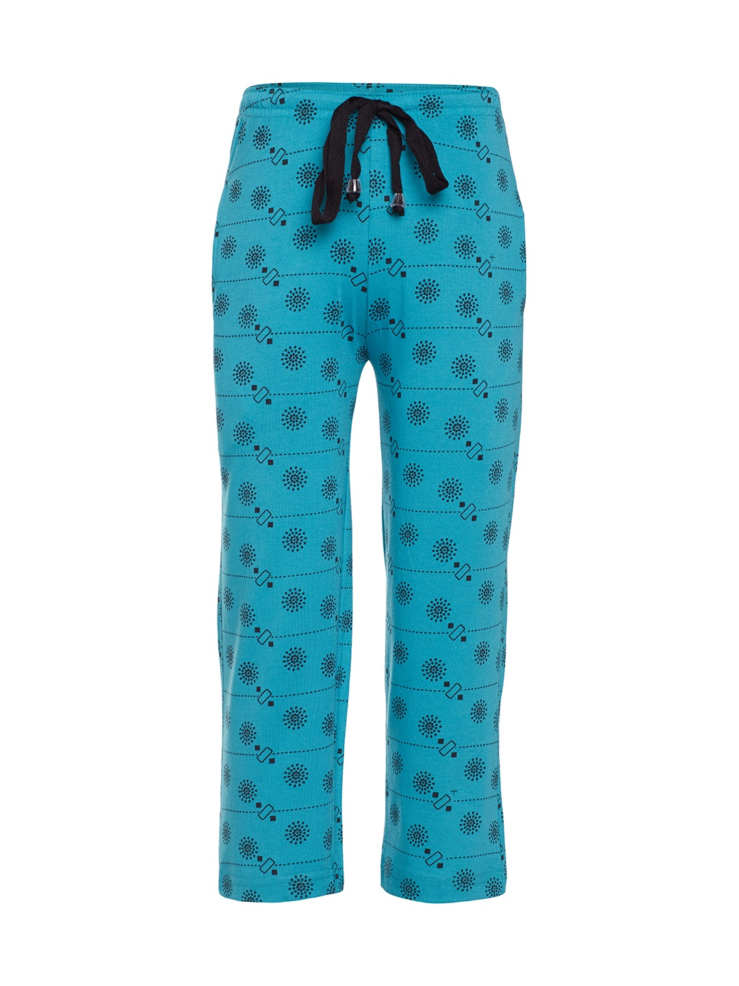 

VIMAL JONNEY Turquoise Boys Blue Printed Trackpants, Turquoise blue