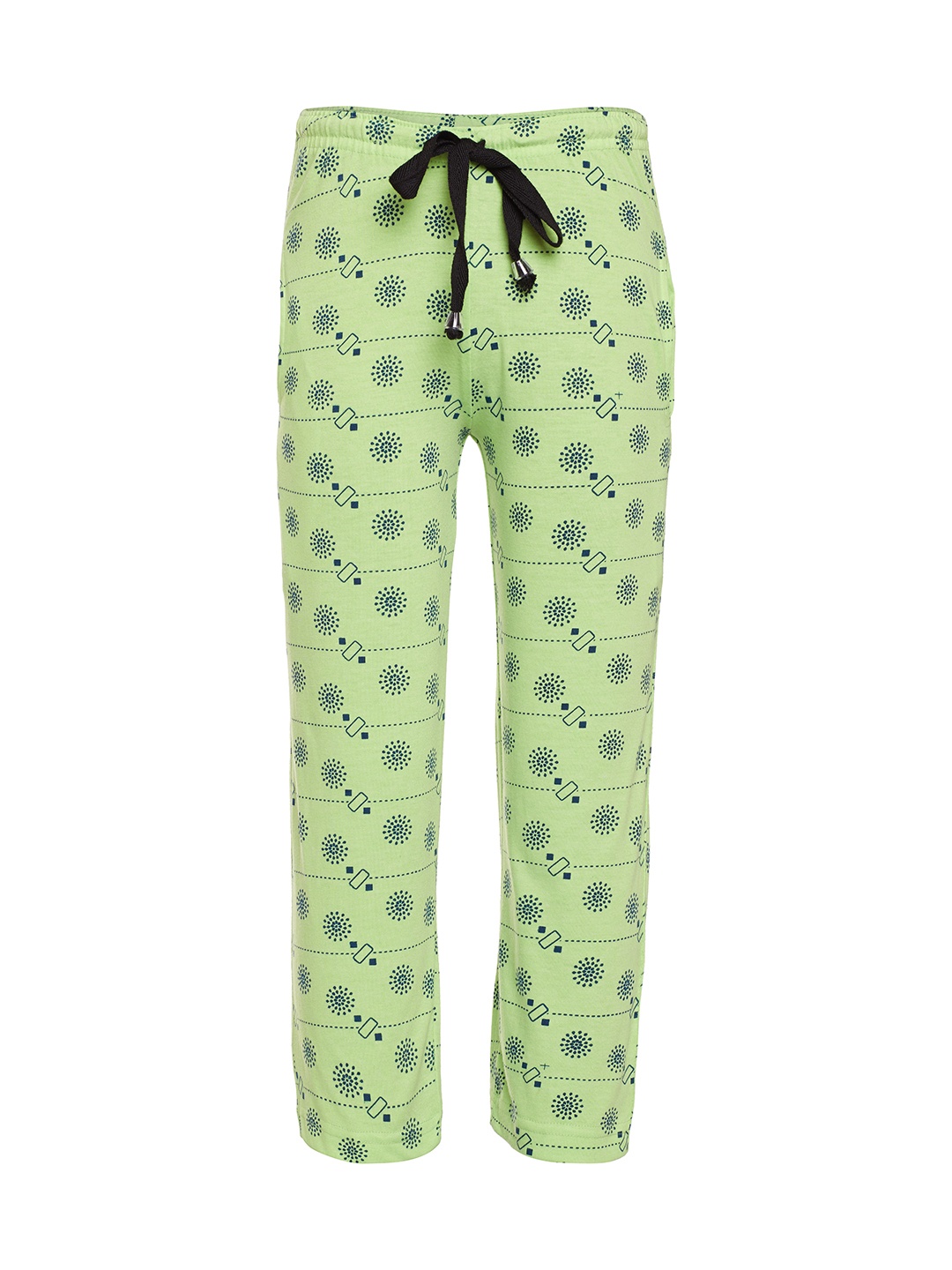 

MACK JONNEY Boys Green Printed Trackpants