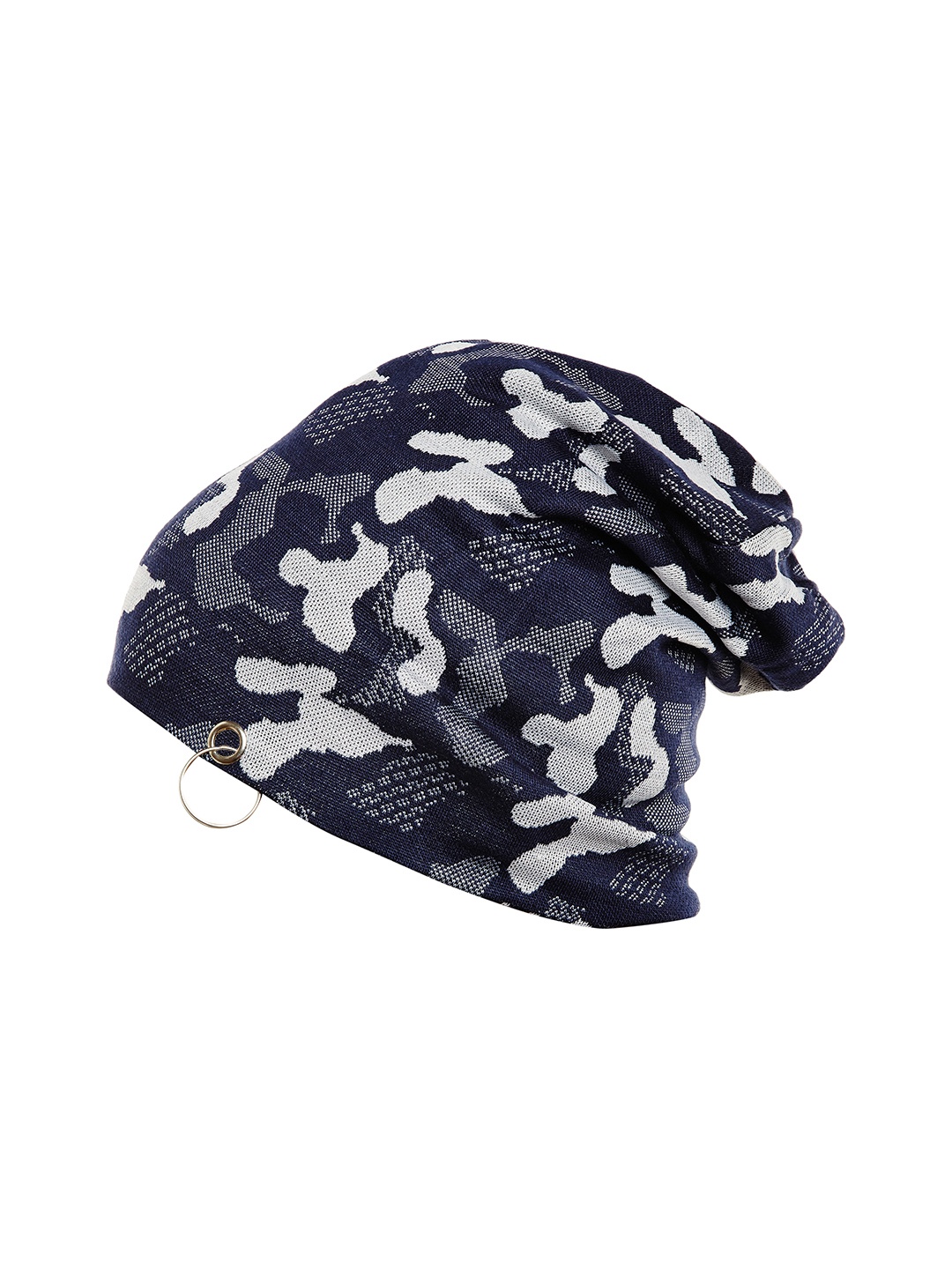 

VIMAL JONNEY Men Navy Blue Printed Beanie