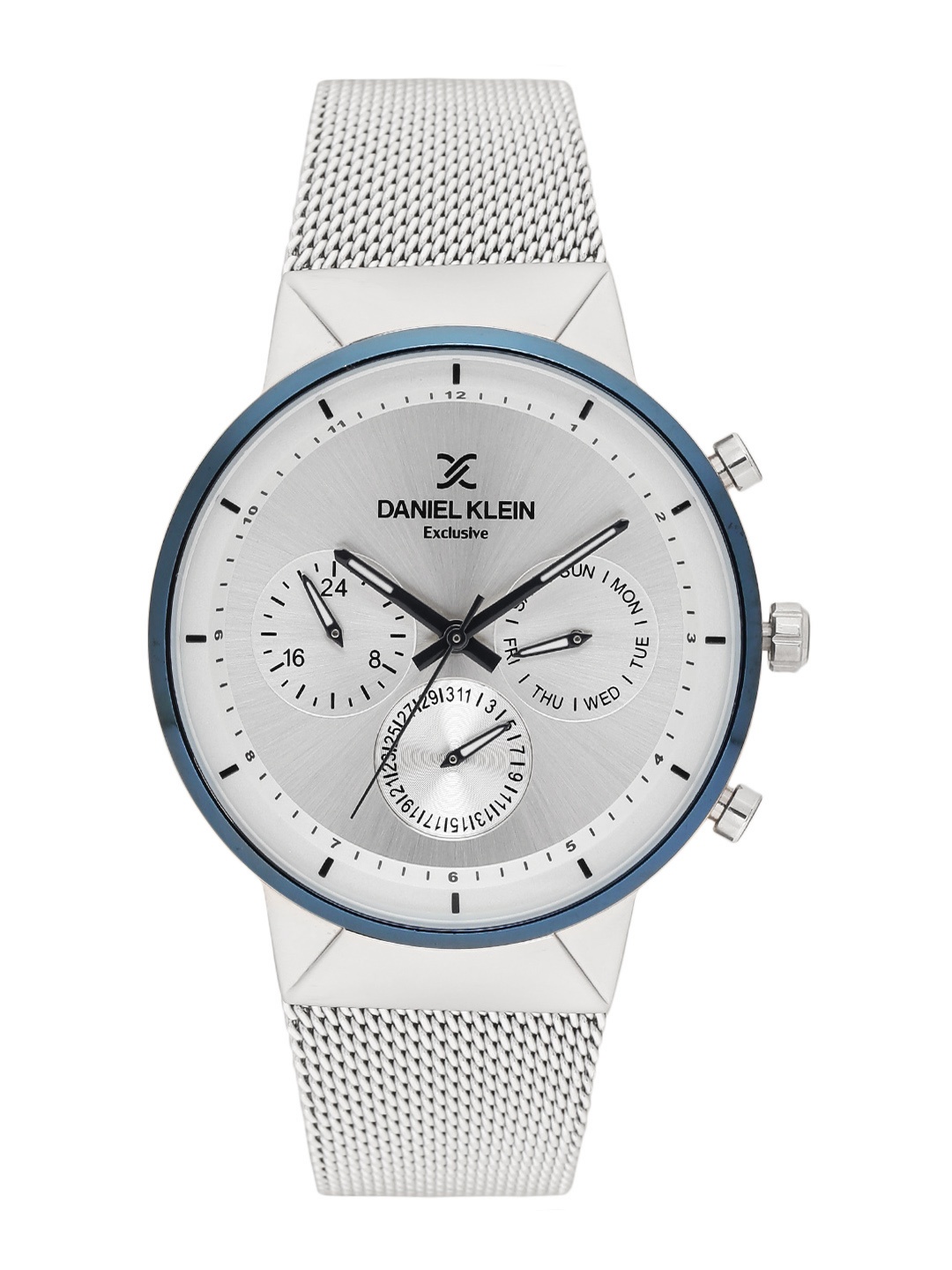 

Daniel Klein Exclusive Men Silver-Toned Multifunction Watch DK11750-5