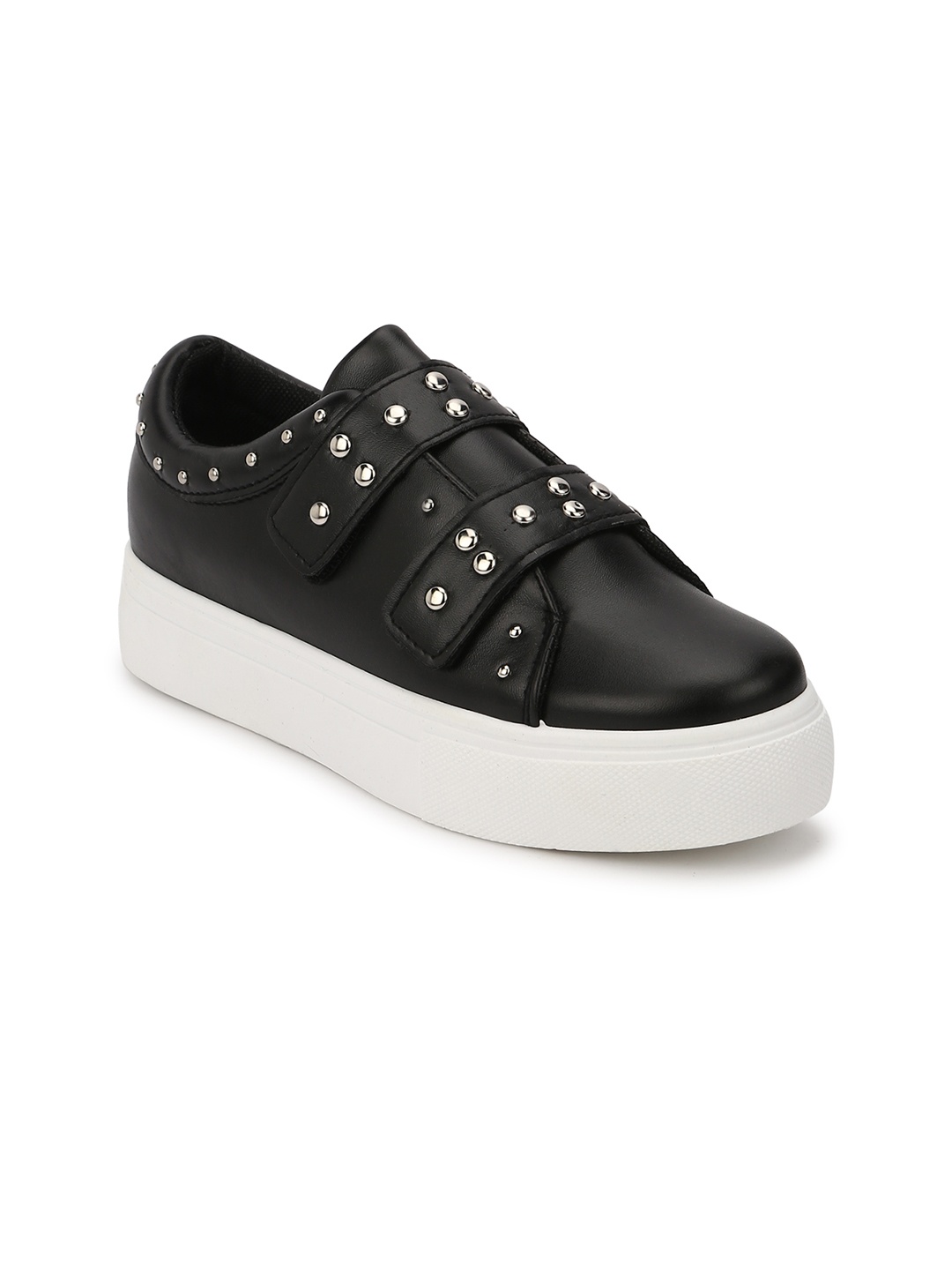 

Truffle Collection Women Black Slip-On Sneakers