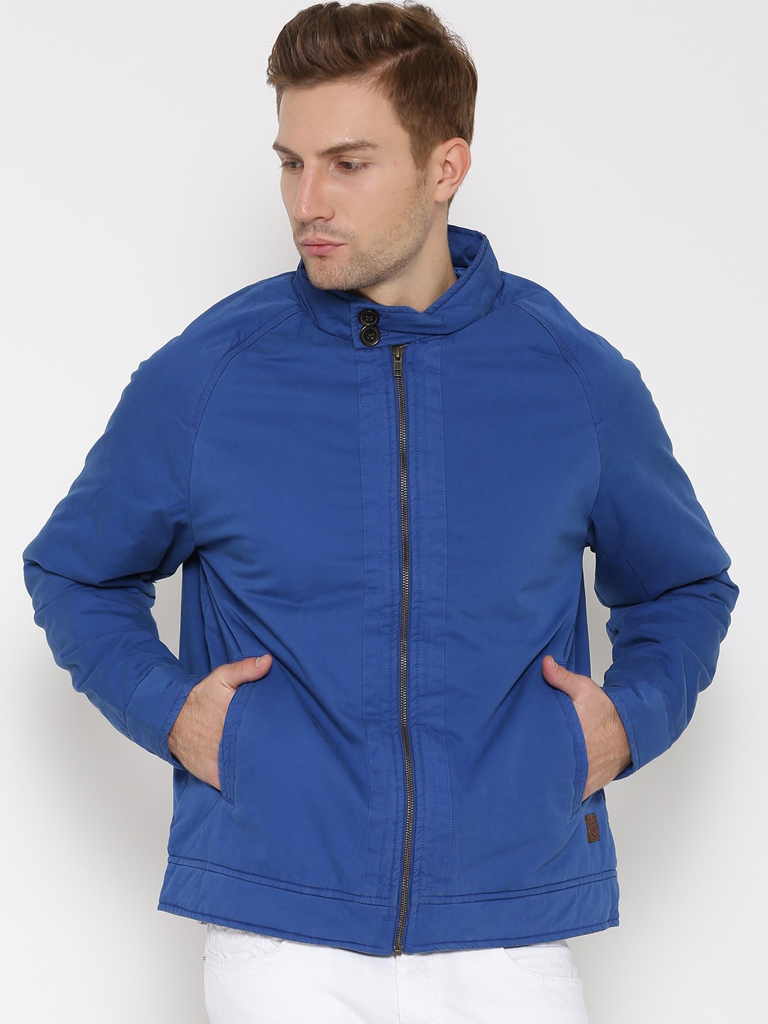 

Flying Machine Men Blue Padded Jacket