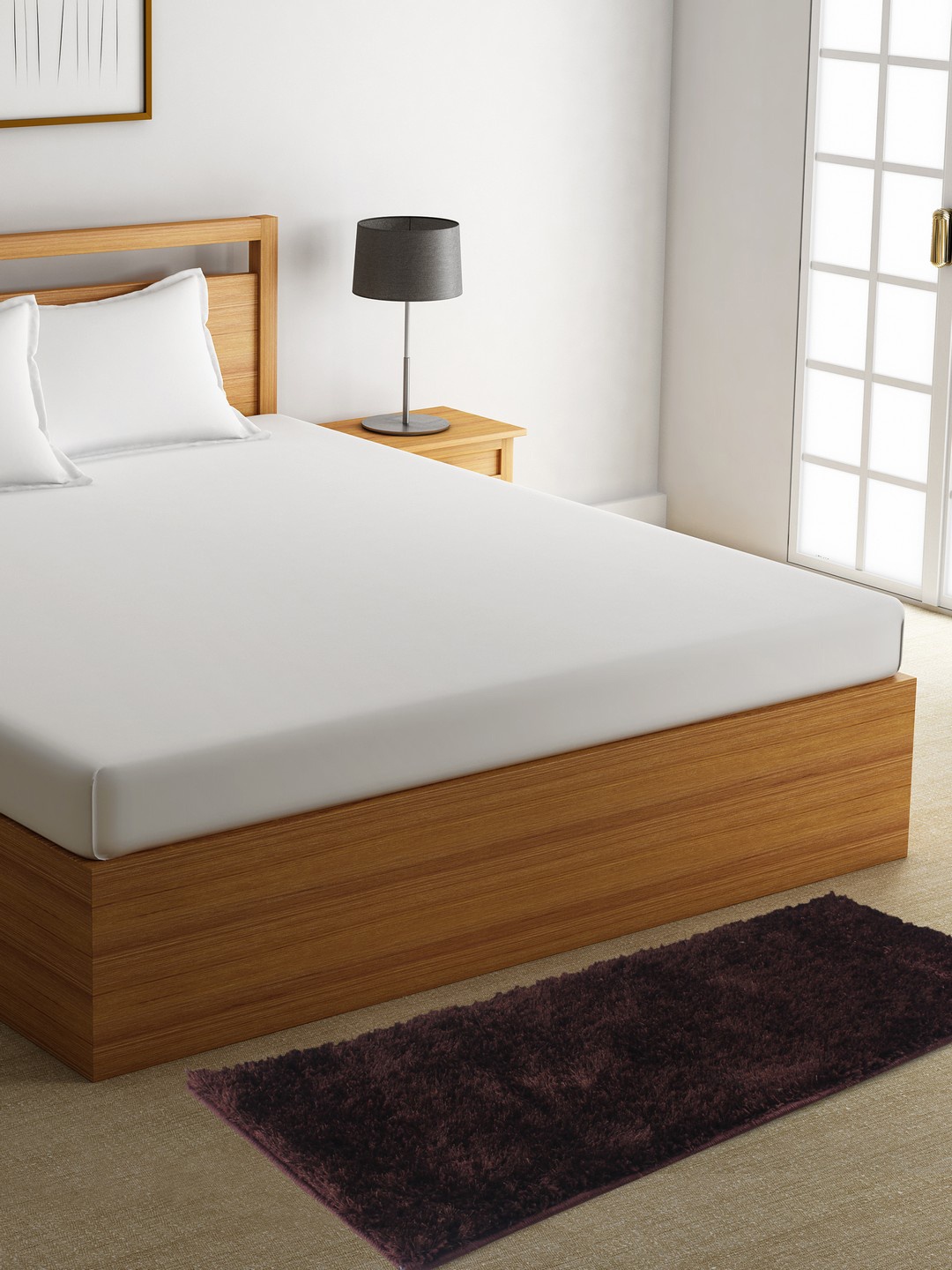 

ROMEE Brown Solid Floor Runner