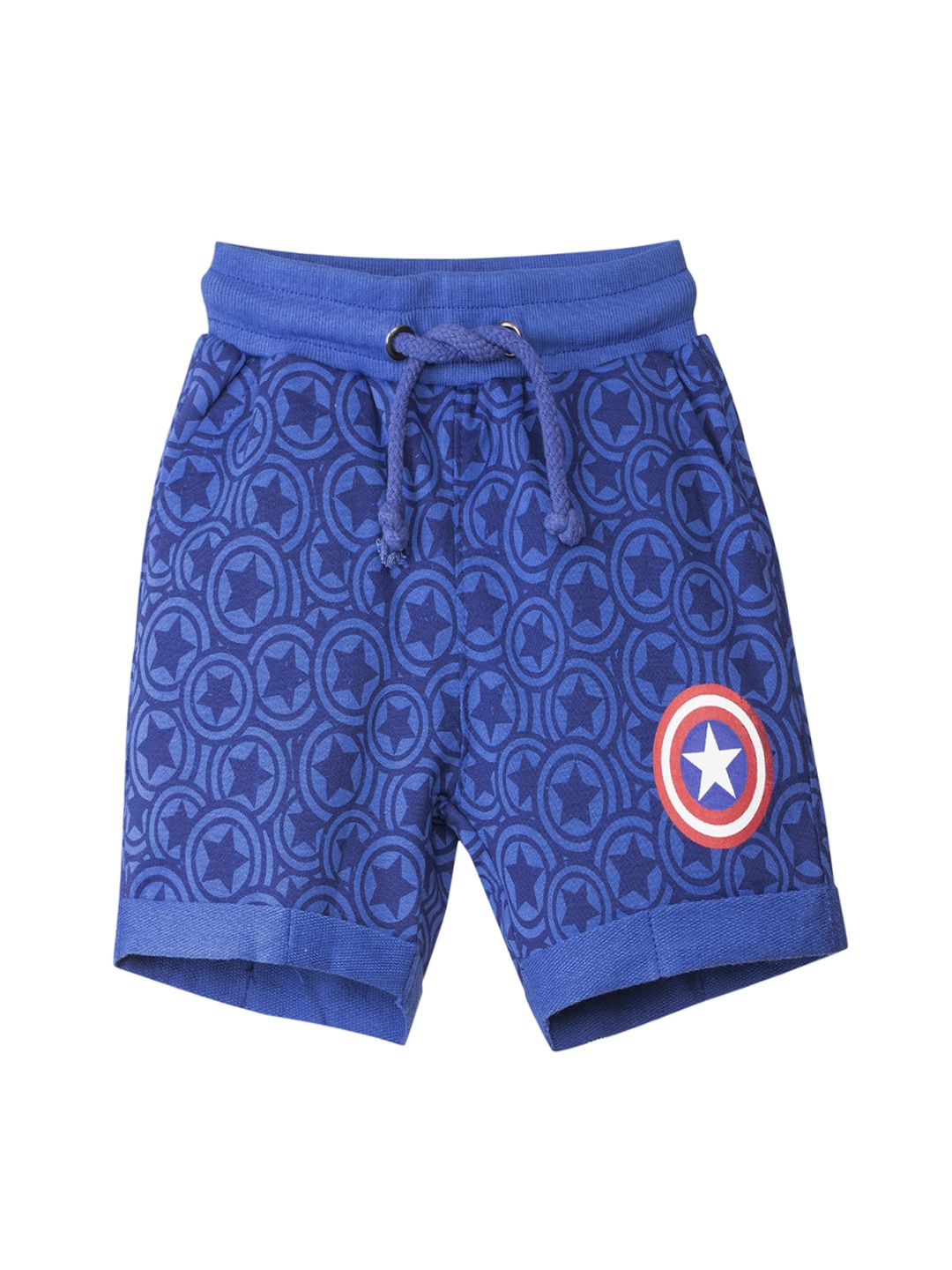 

Kids Ville Boys Blue Avengers Printed Regular Fit Shorts
