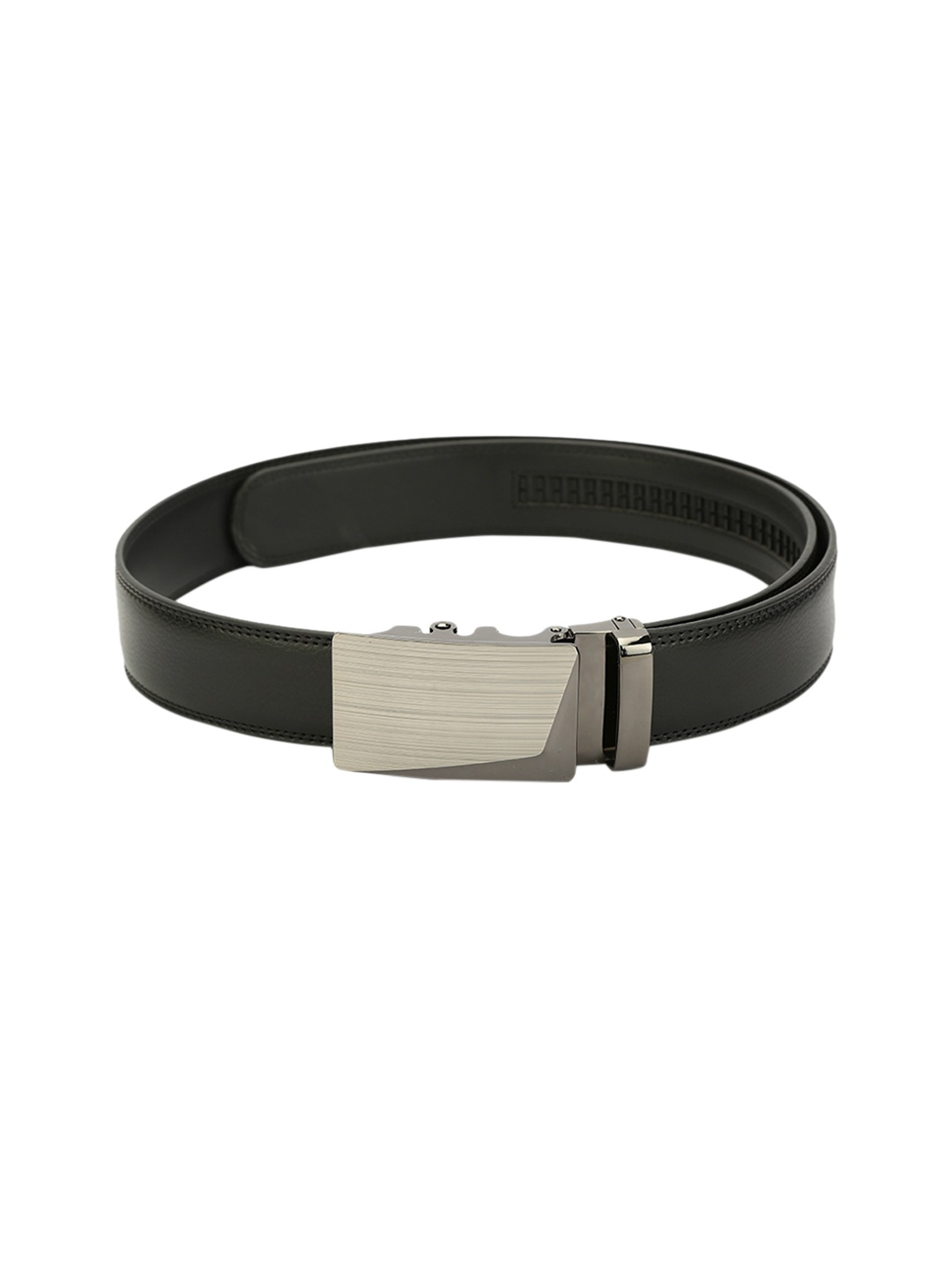 

Pacific Gold Men Black Solid Belt