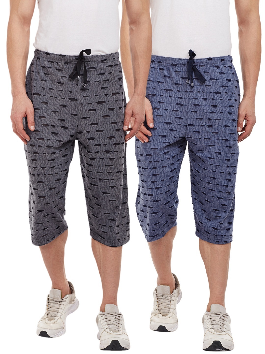 

VIMAL JONNEY Men Pack of 2 Slim Fit Shorts, Grey