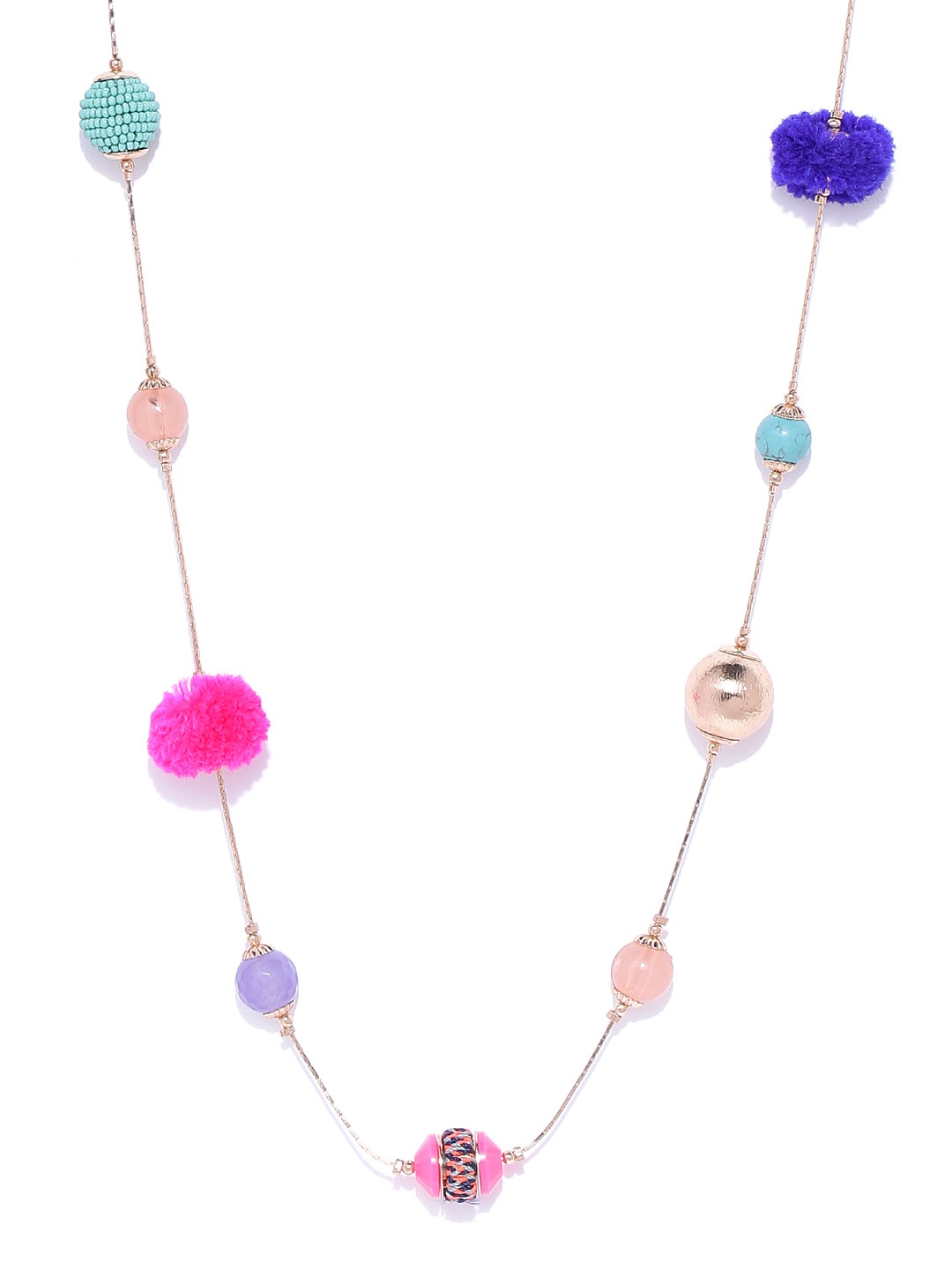 

Accessorize Gold-Toned & Pink Necklace