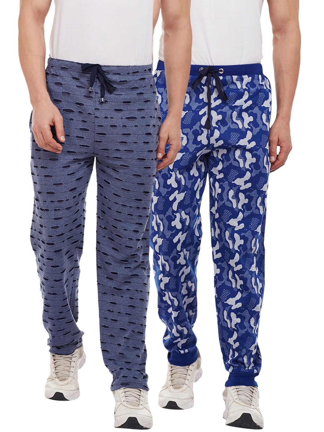 

VIMAL JONNEY Men Pack Of 2 Slim Fit Track Pants, Navy blue