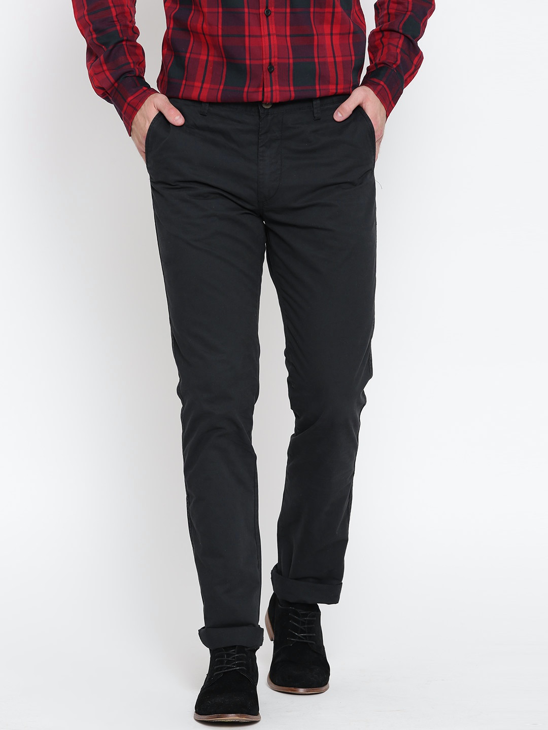 

U.S. Polo Assn. Men Black Slim Fit Trousers