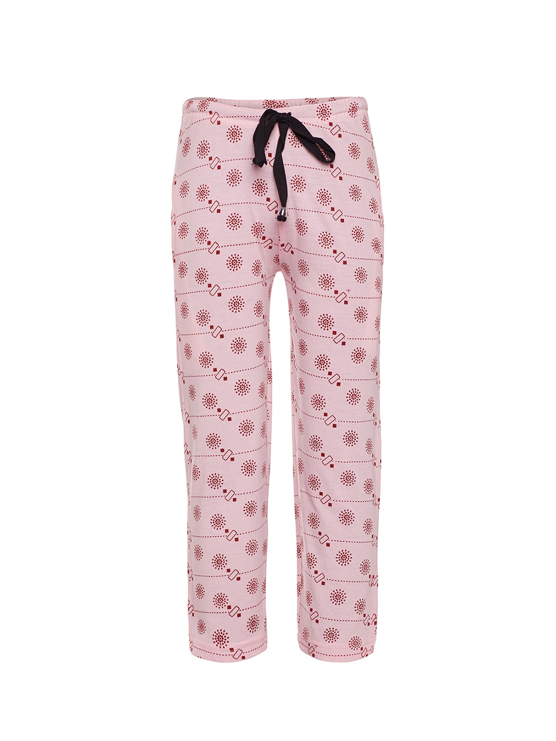 

MACK JONNEY Girls Pink Printed Trackpants