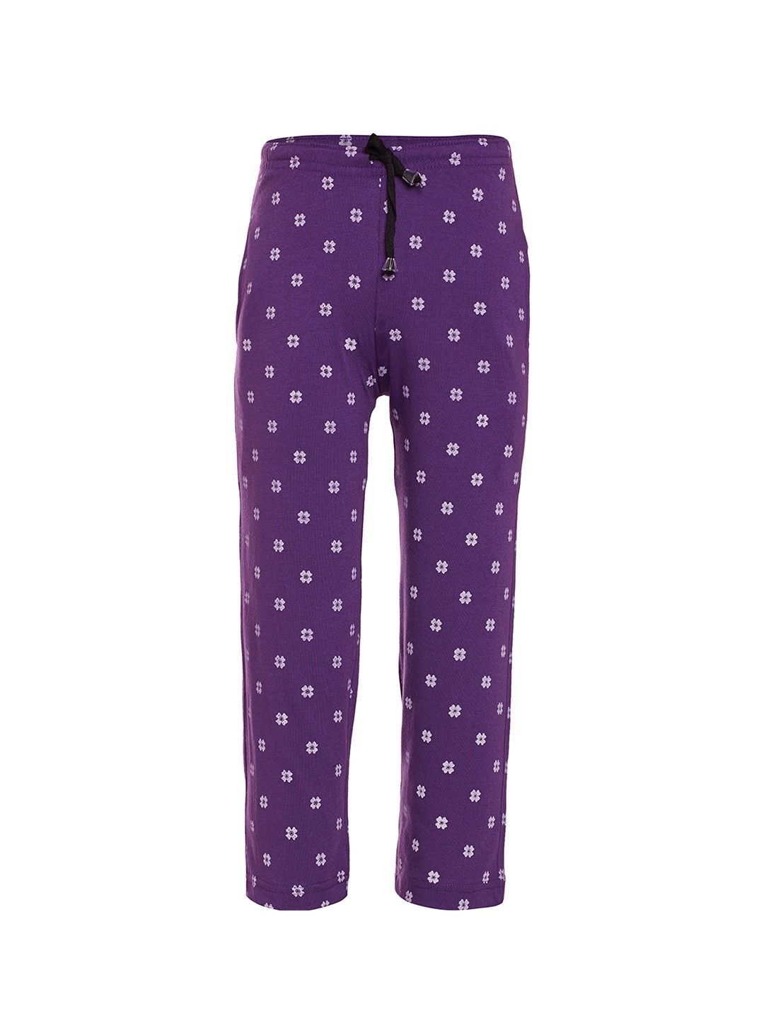 

VIMAL JONNEY Girls Purple Floral Printed Trackpants
