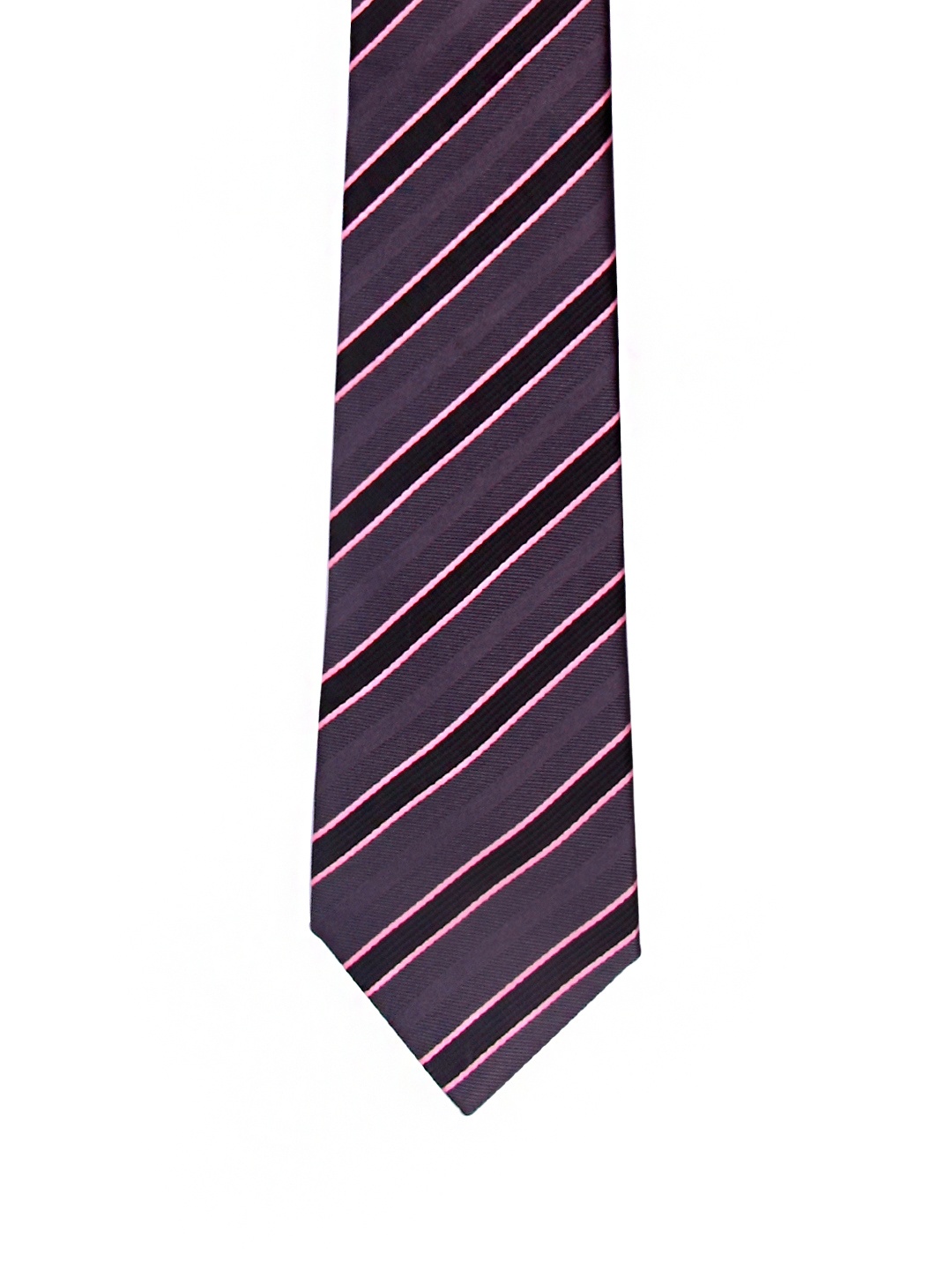 

Tossido Men Grey & Purple Woven Design Broad Tie