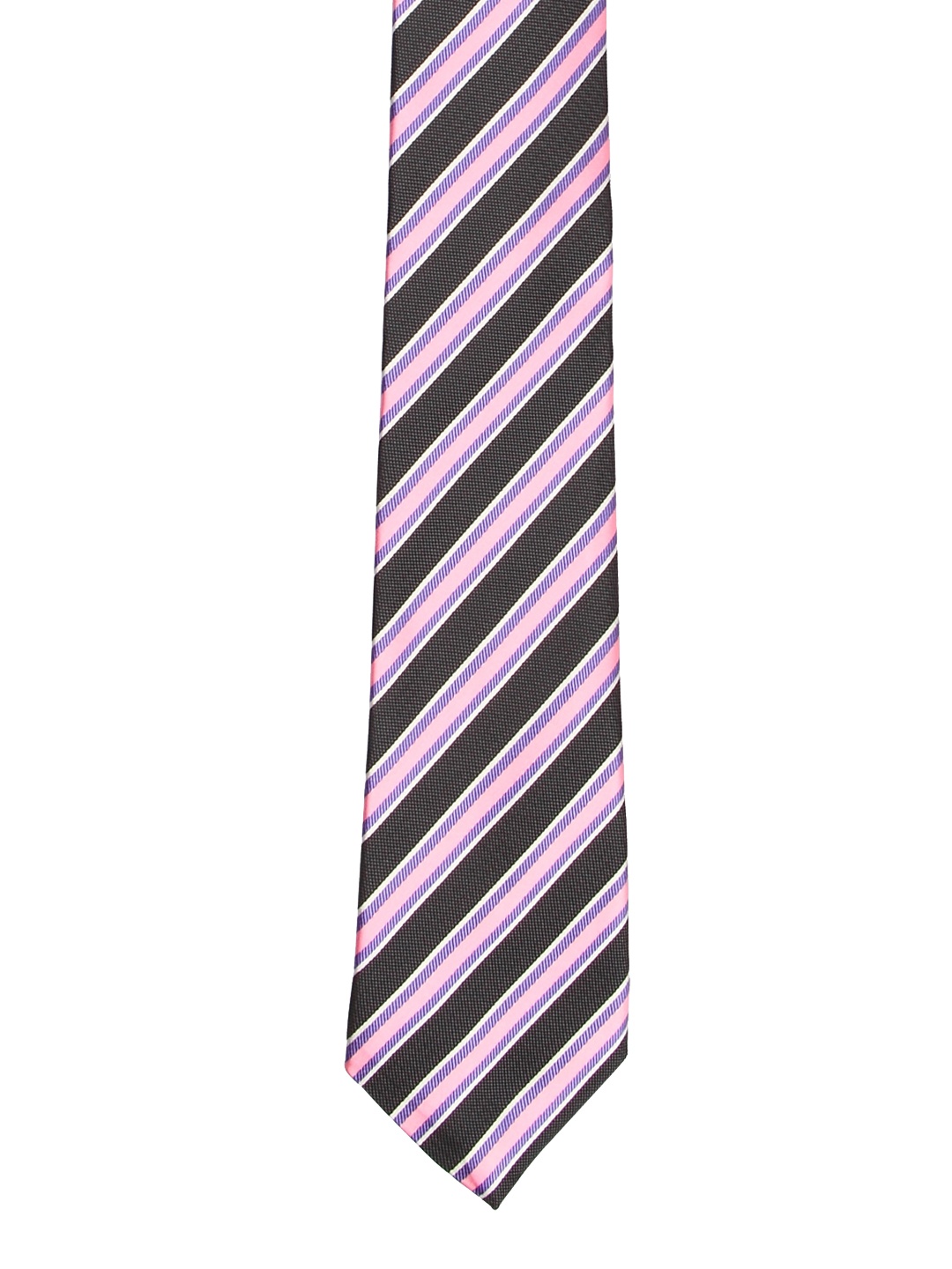 

Tossido Men Grey & Pink Woven Design Broad Tie