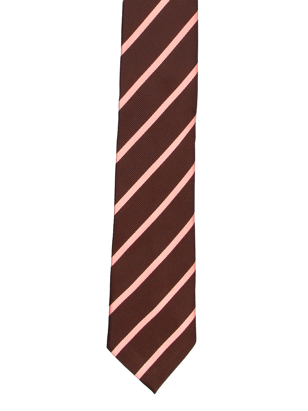 

Tossido Brown & Orange Striped Broad Tie