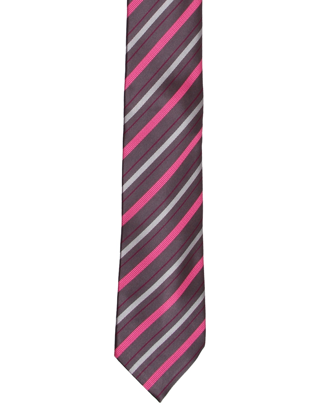 

Tossido Taupe & Pink Striped Broad Tie