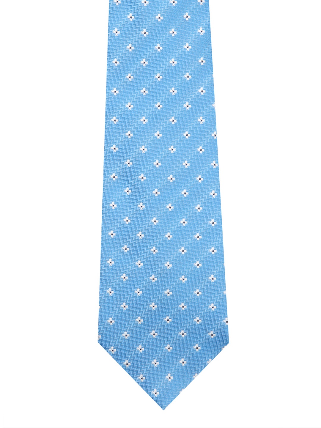 

Tossido Blue Woven Design Broad Tie