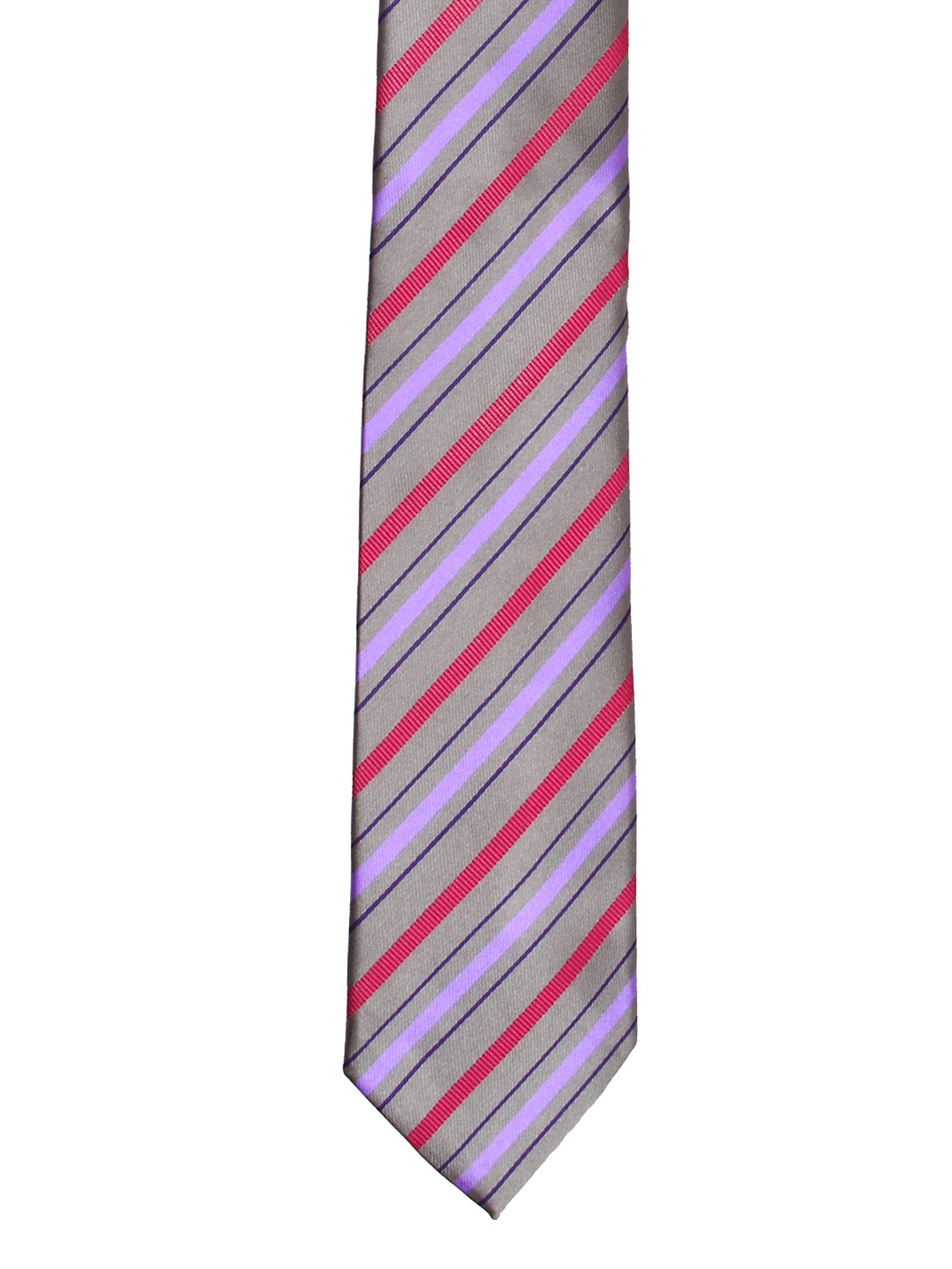 

Tossido Purple & Pink Striped Broad Tie