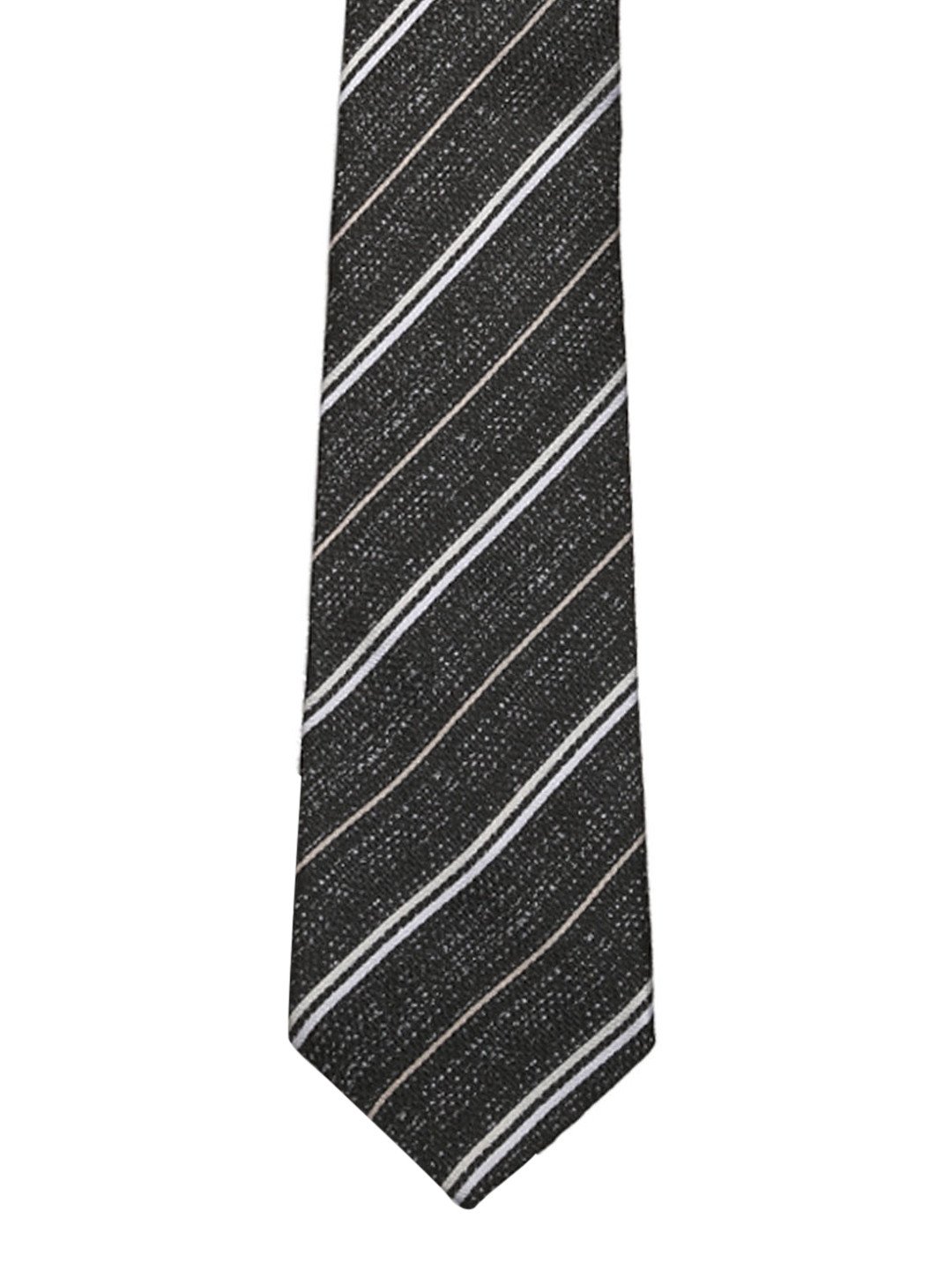 

Tossido Black Woven Design Broad Tie