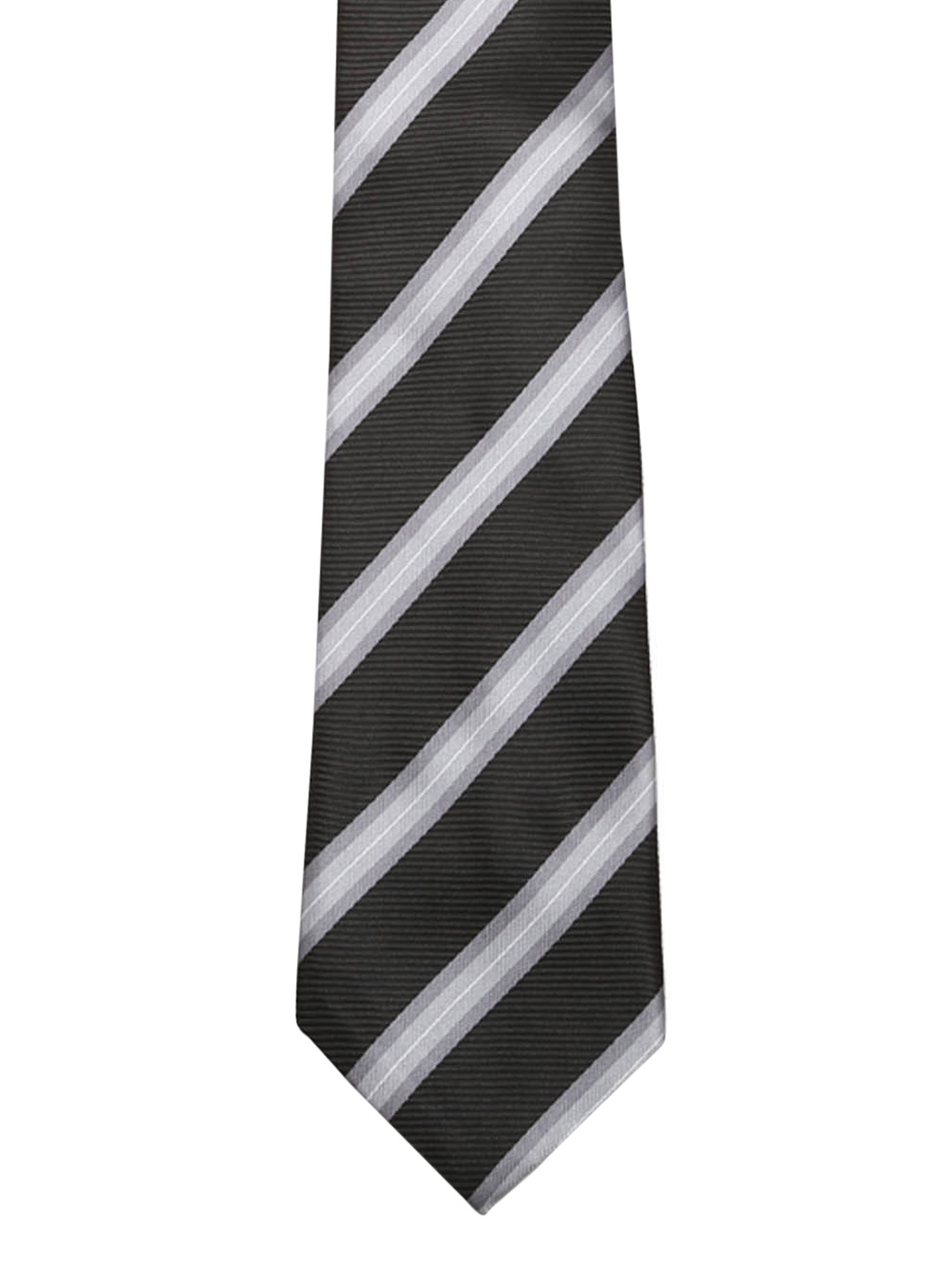 

Tossido Black Striped Broad Tie