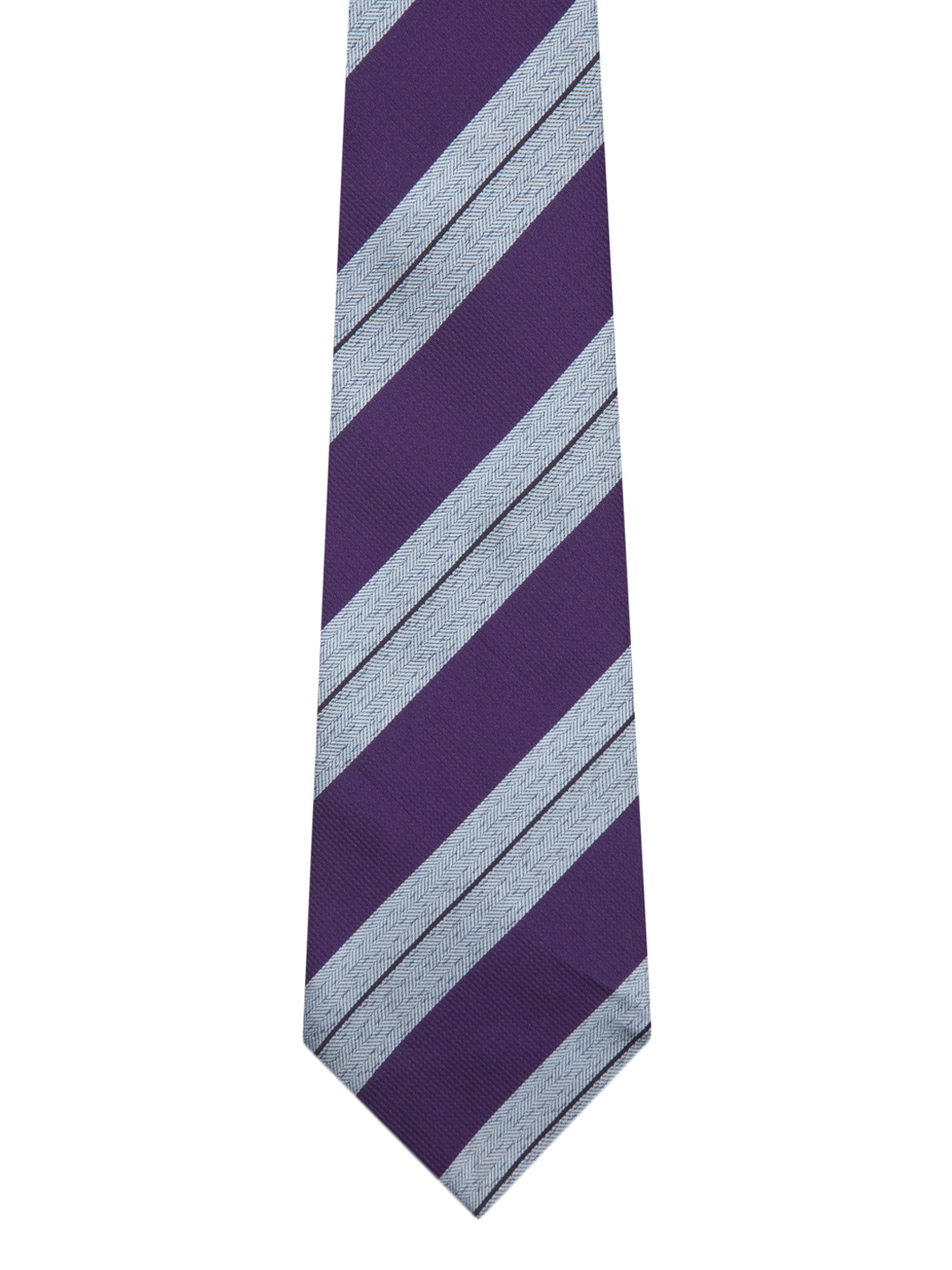 

Tossido Purple Woven Design Broad Tie