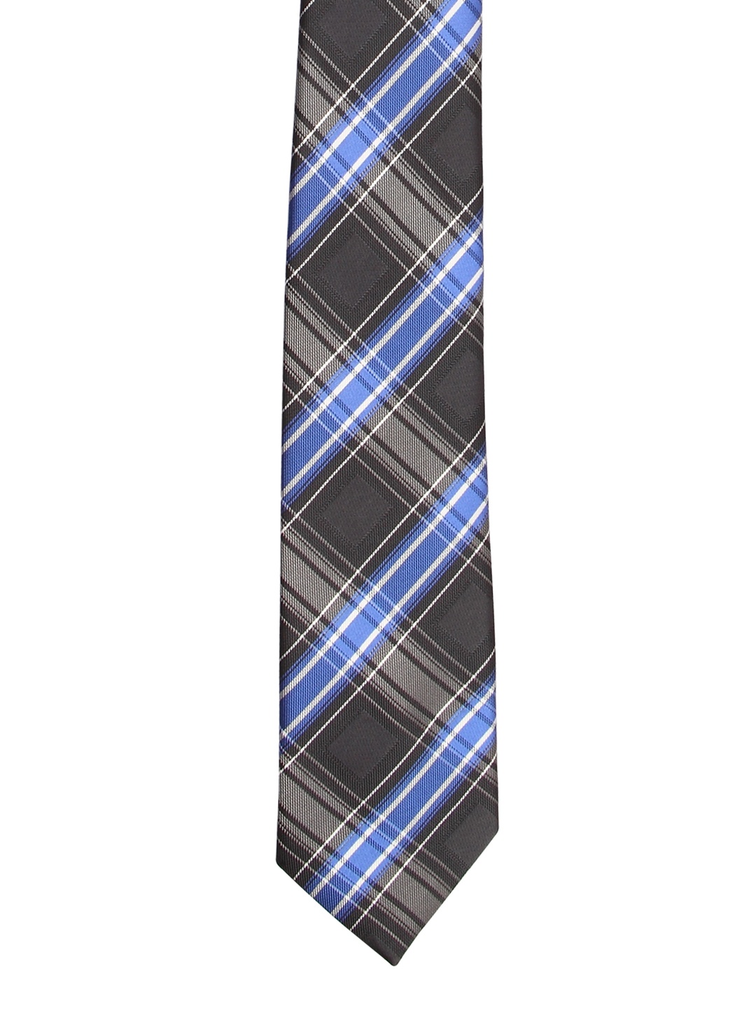 

Tossido Grey Woven Design Broad Tie