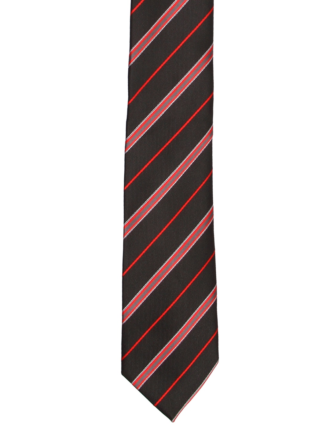 

Tossido Black & Red Striped Broad Tie