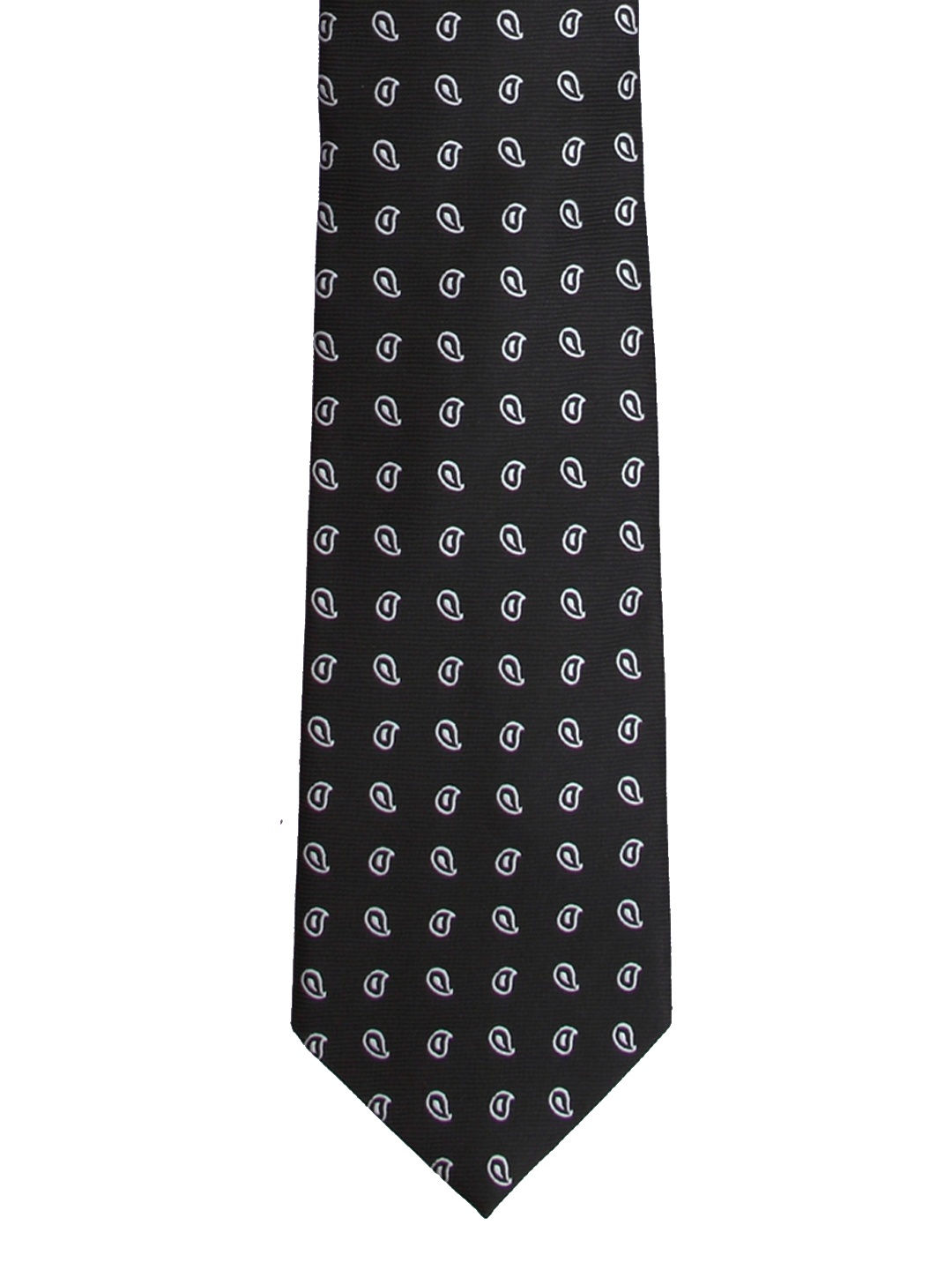 

Tossido Black Woven Design Broad Tie