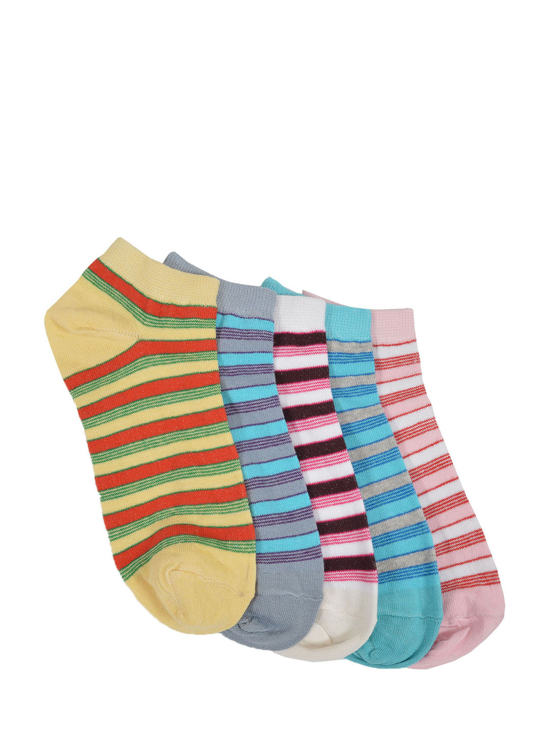 

MARC Women Set of 5 Ankle-Length Socks, Multi